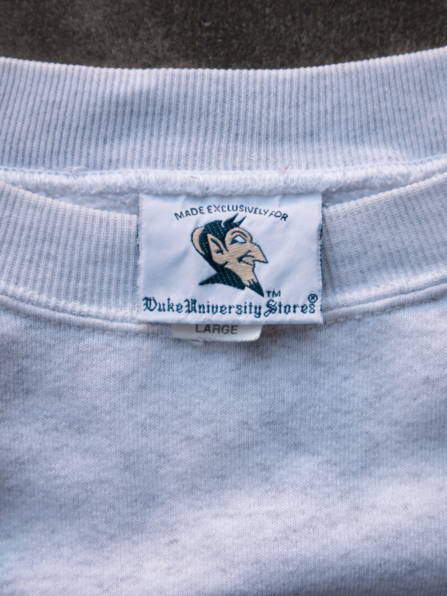 Vintage 90s Grey Duke University Sweatshirt (L)