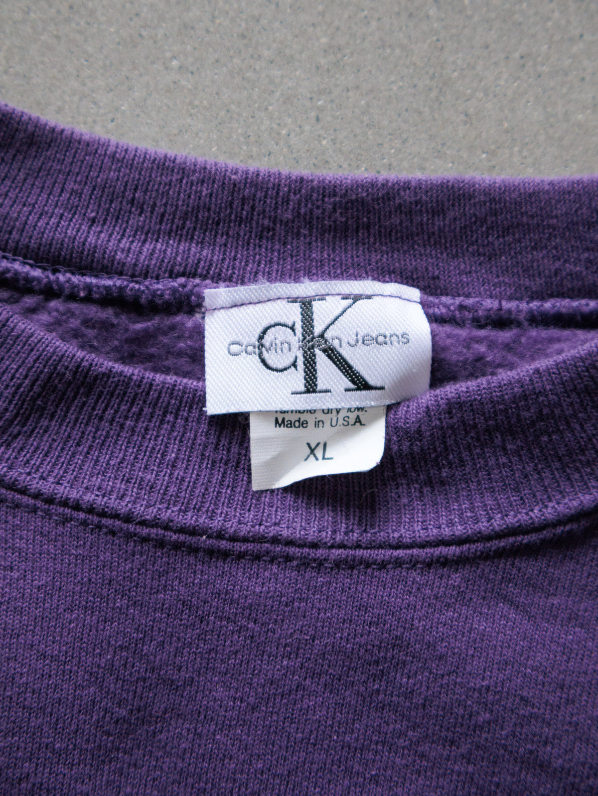 Vintage 90s Purple Calvin Klein Jeans Sweatshirt (XL)