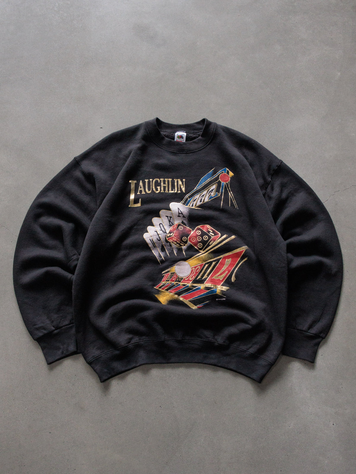 Vintage 1994 Black Laughlin Sweatshirt (XL)