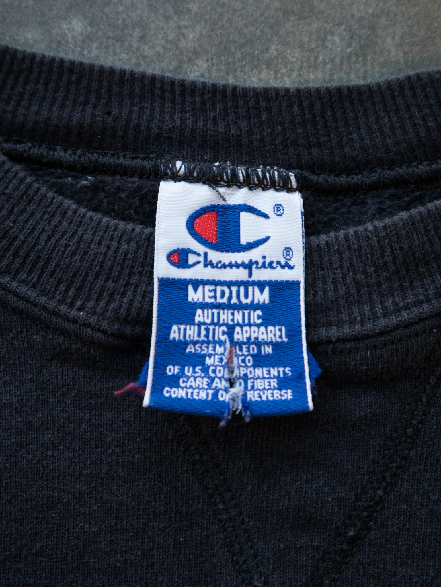 Vintage Black Champion Sweatshirt (M)