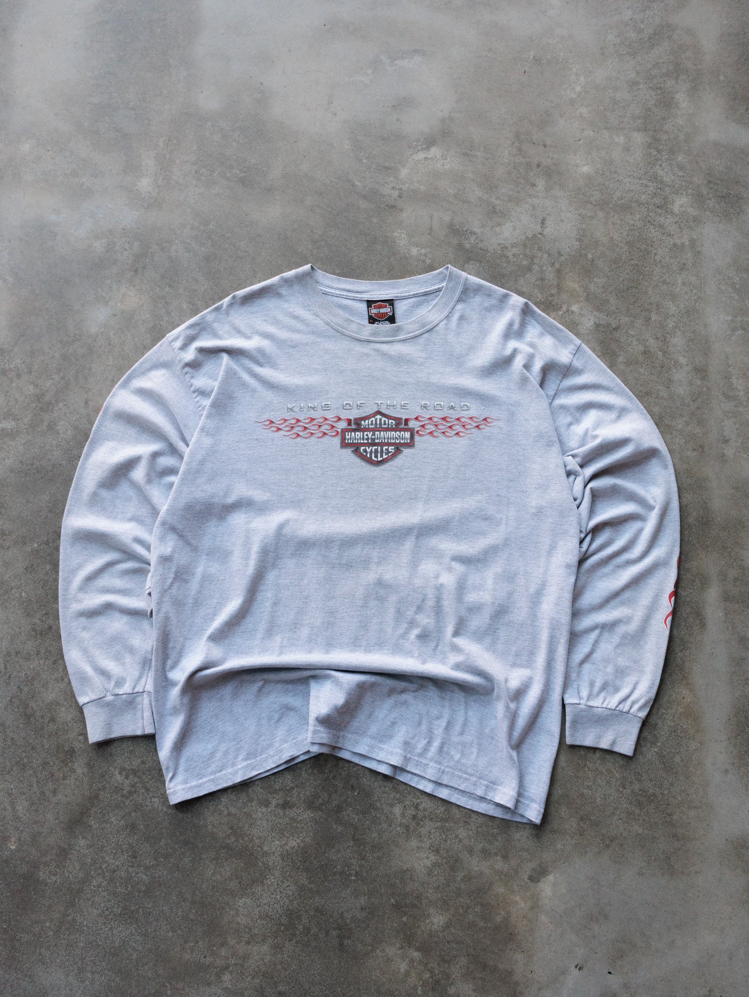 Vintage 2000 Grey Harley-Davidson Billings Montana Long Sleeve (XL)