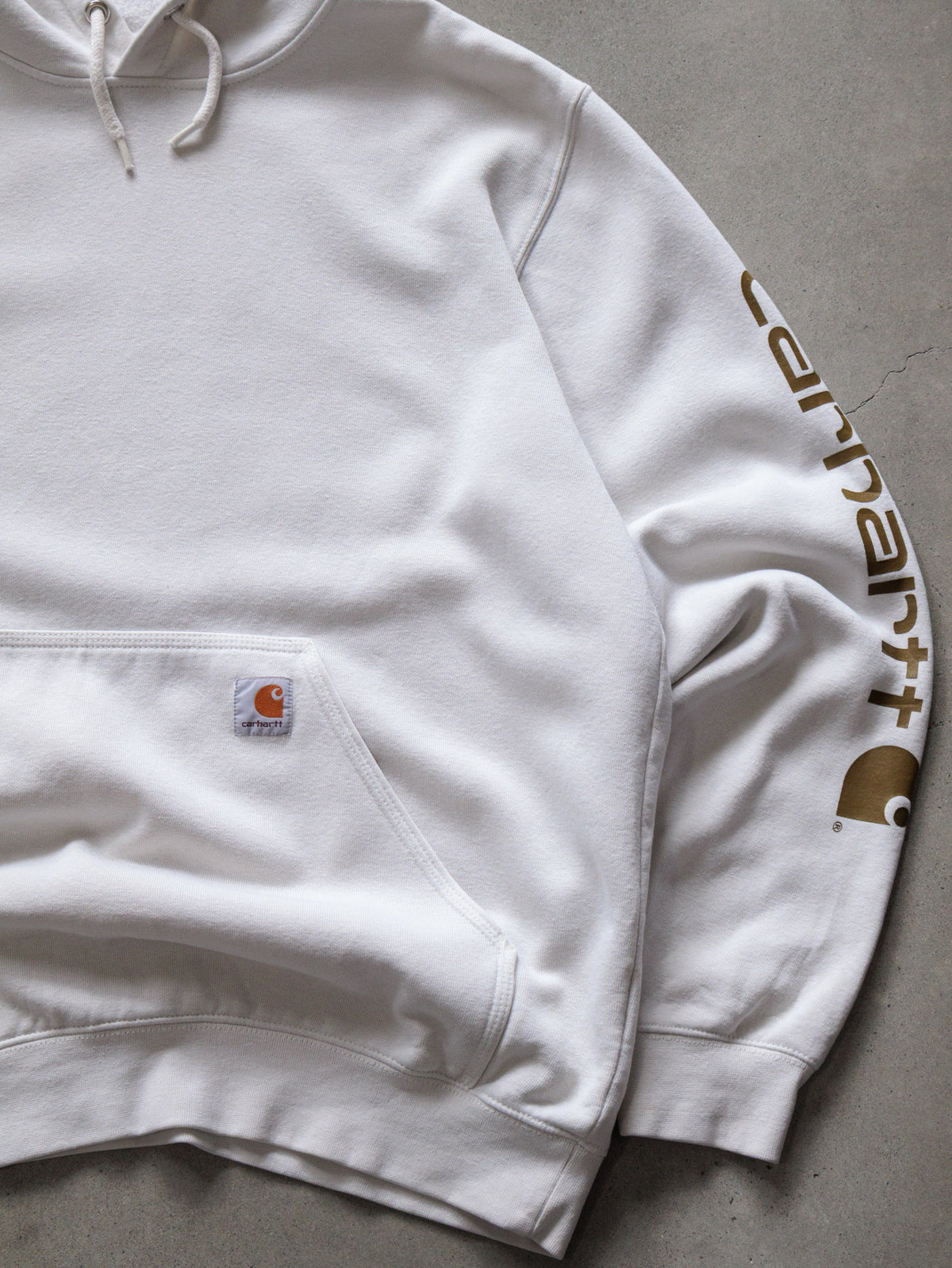 Vintage White Carhartt Hoodie (L)