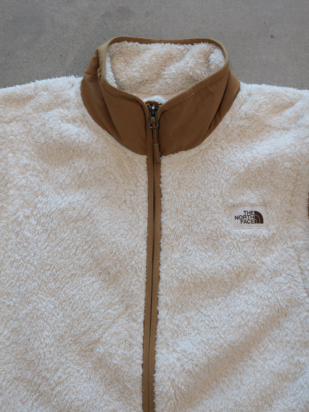 Vintage White The North Face Sherpa Vest (L)