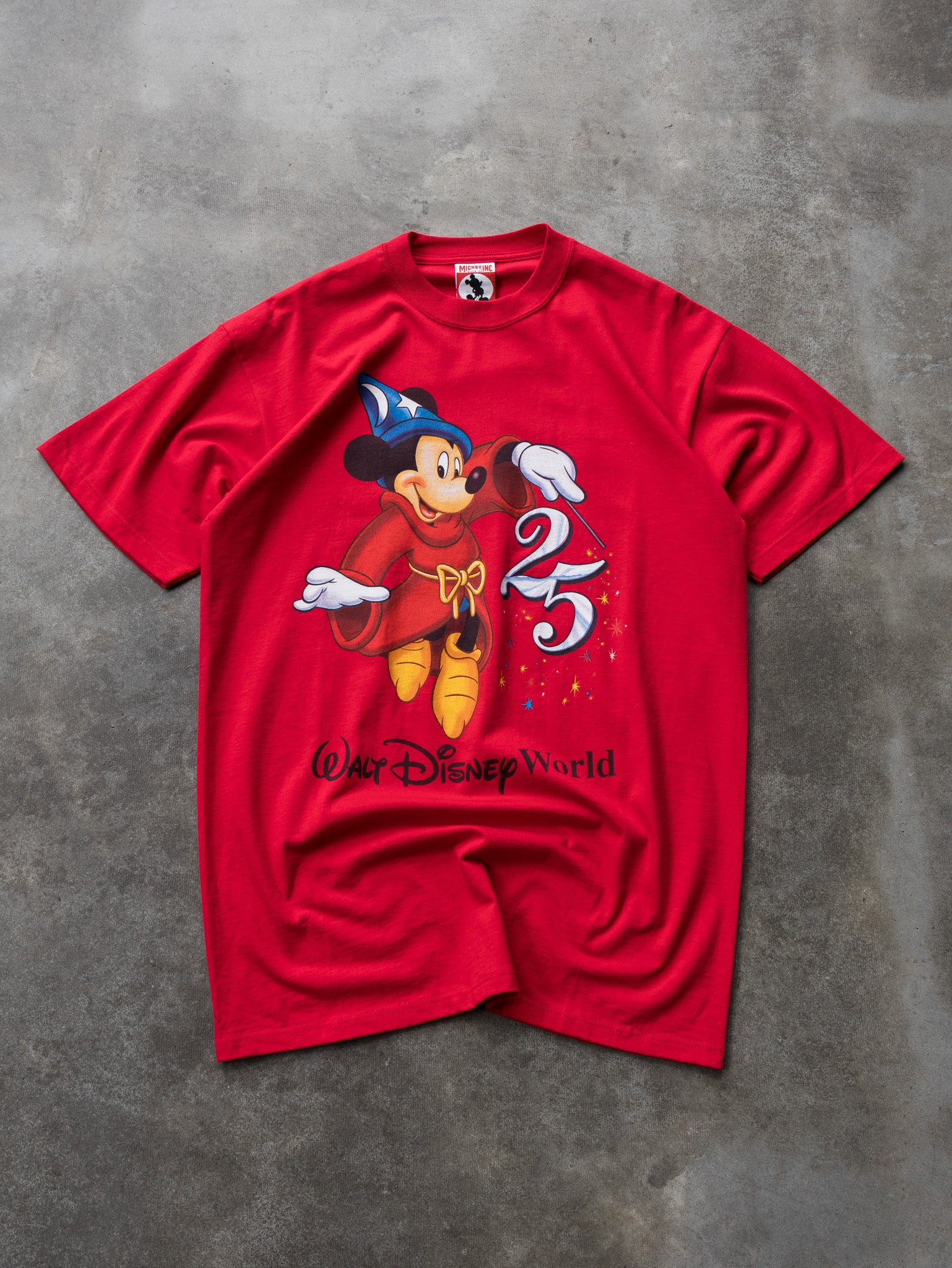 Vintage 90s Walt Disney World 25th Anniversary Mickey Tee (L)