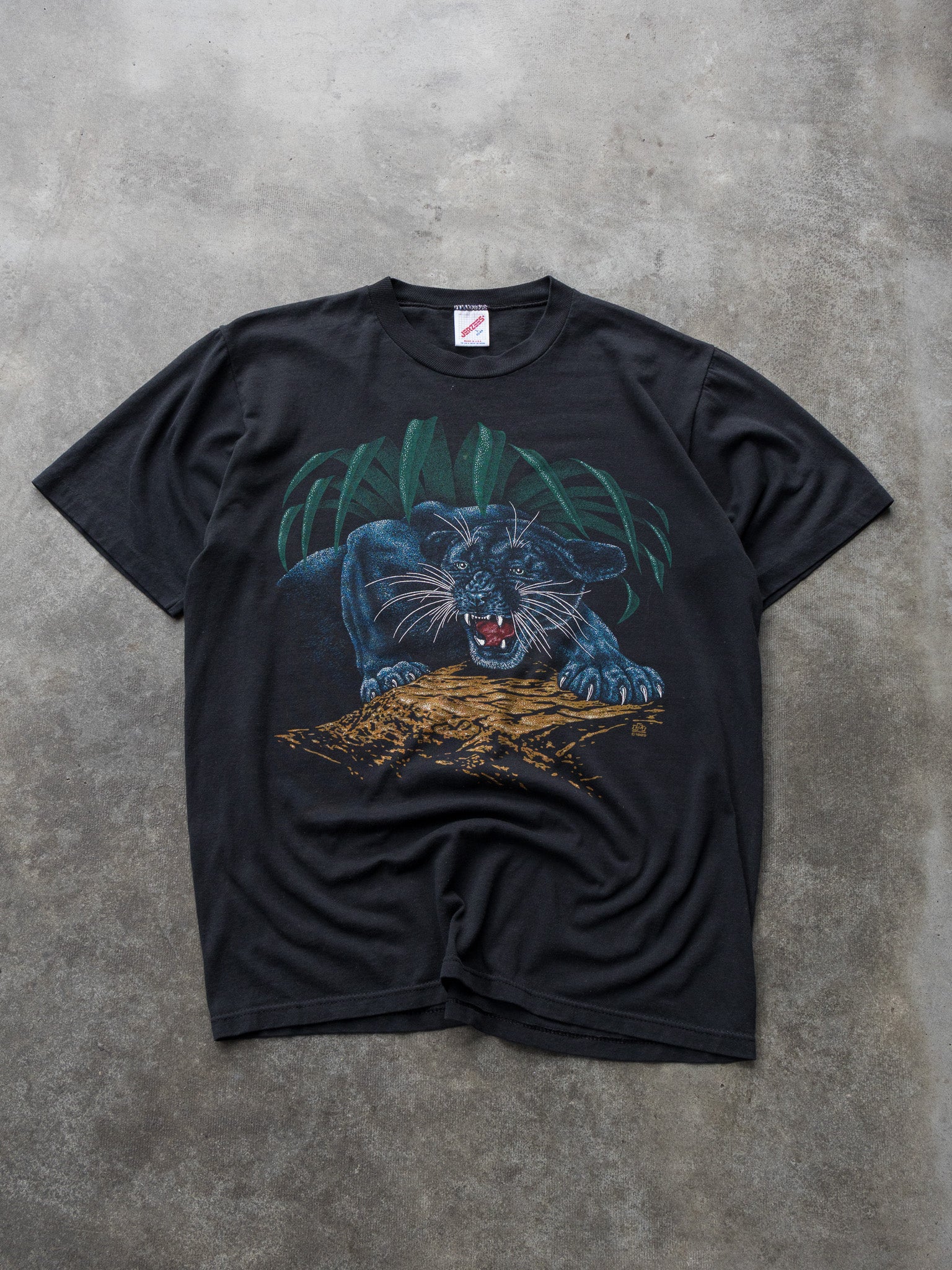Vintage 1989 Black Panther Graphic Tee (M)