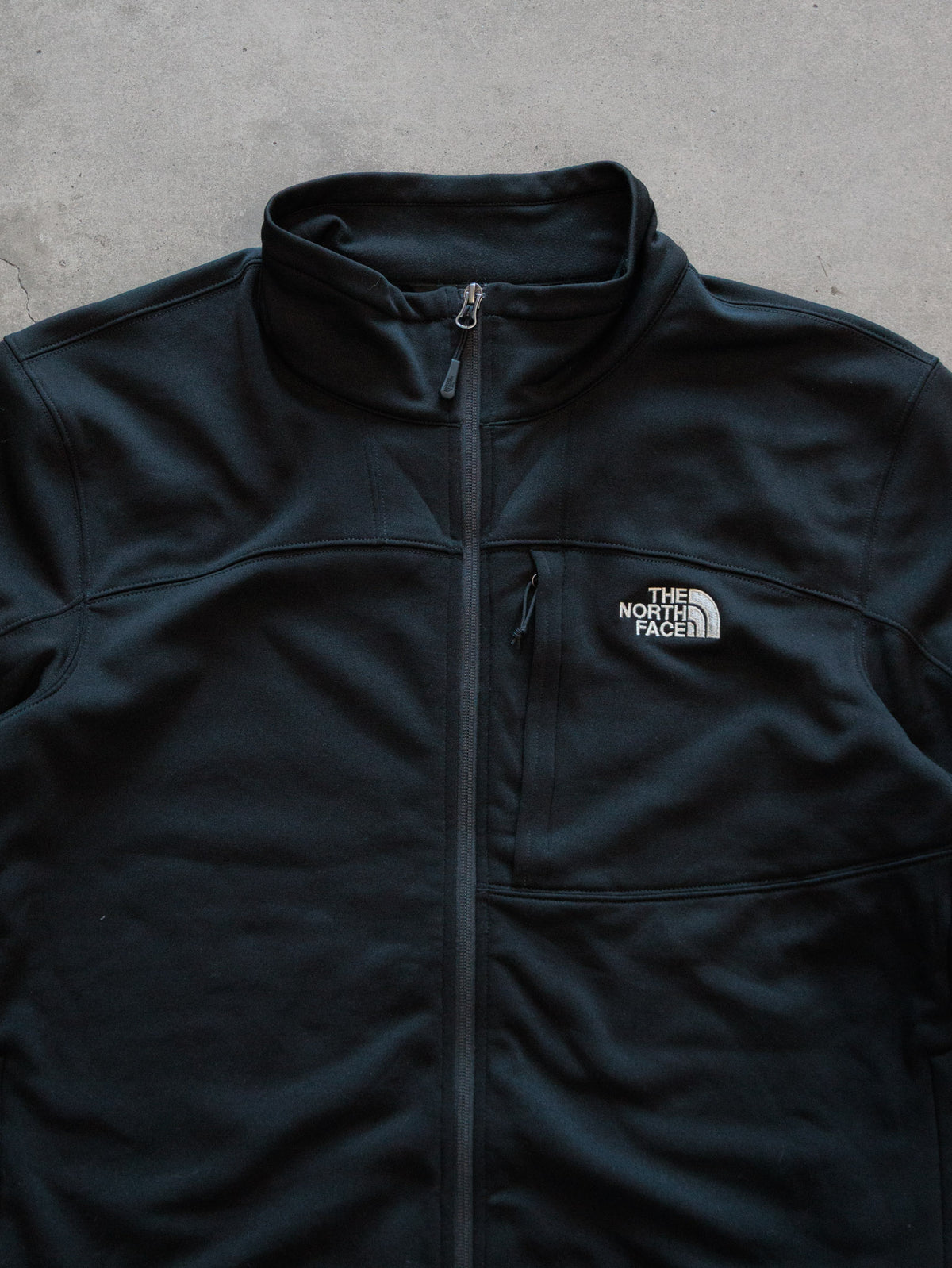 Vintage Black The North Face Fleece Jacket (XL)