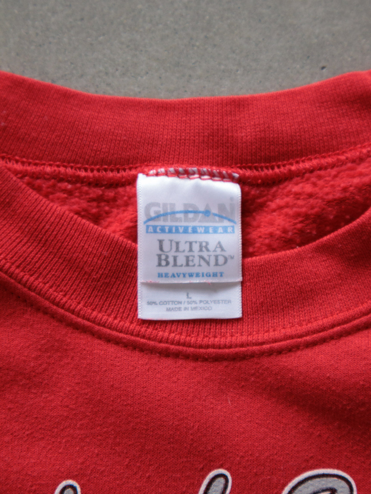 Vintage 2002 Red Ohio State Buckeyes National Champions Sweatshirt (L)
