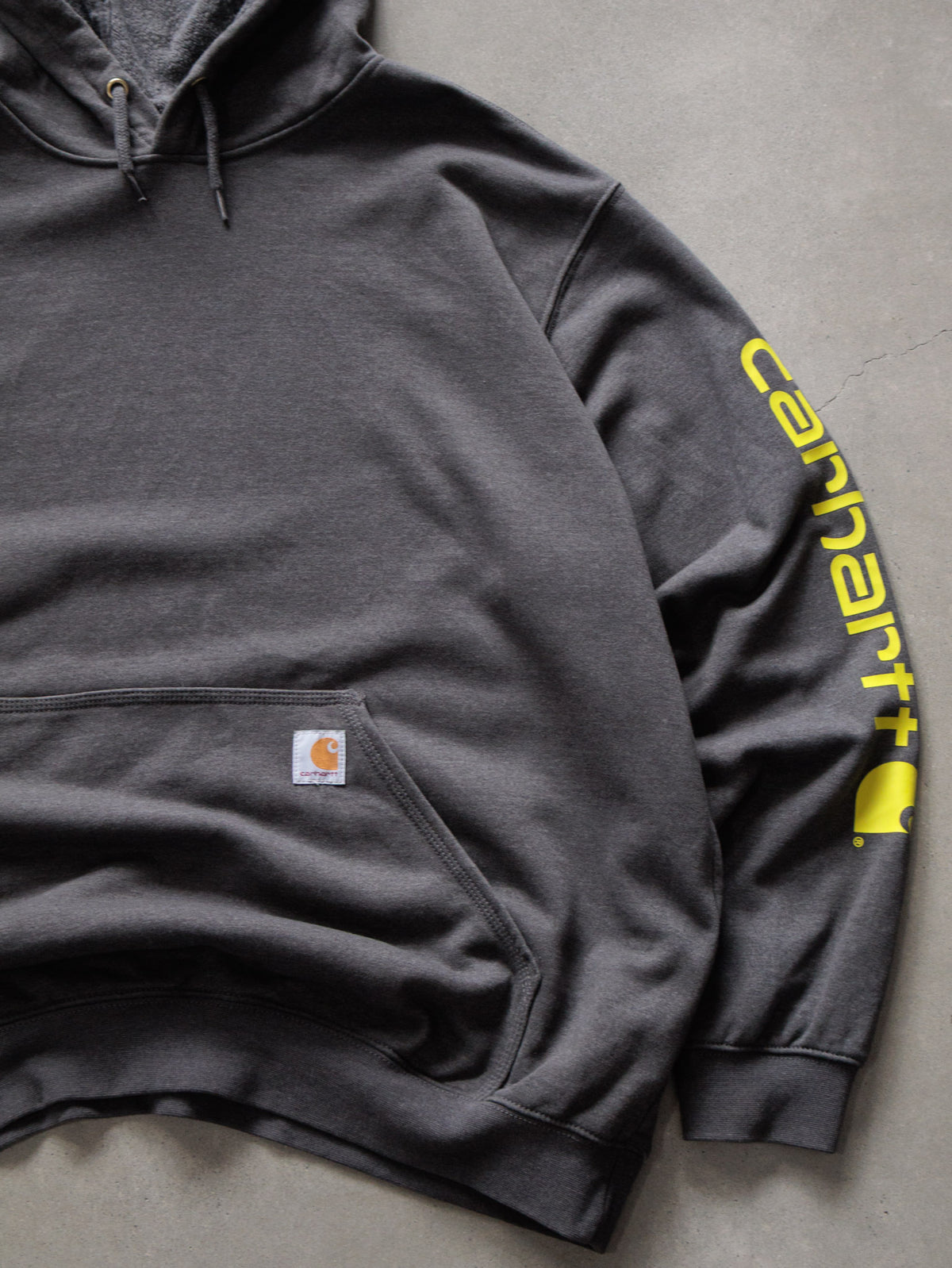 Vintage Grey Carhartt Hoodie (XL)