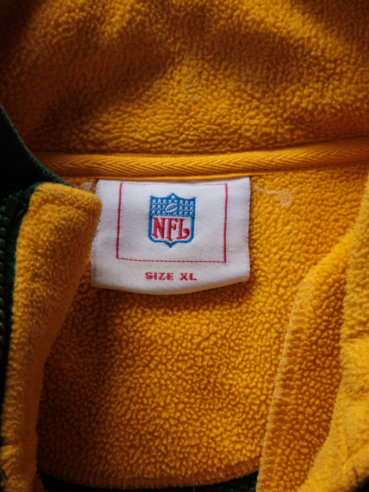 Vintage Green Bay Packers Fleece Quarter Zip (XL)