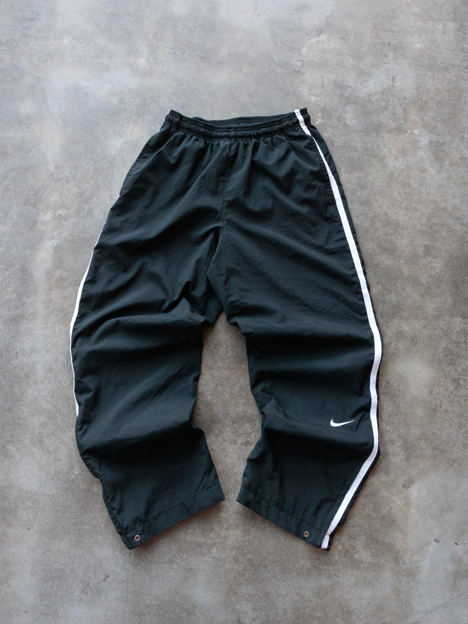 Vintage 00s Black Nike Track Pants (S)