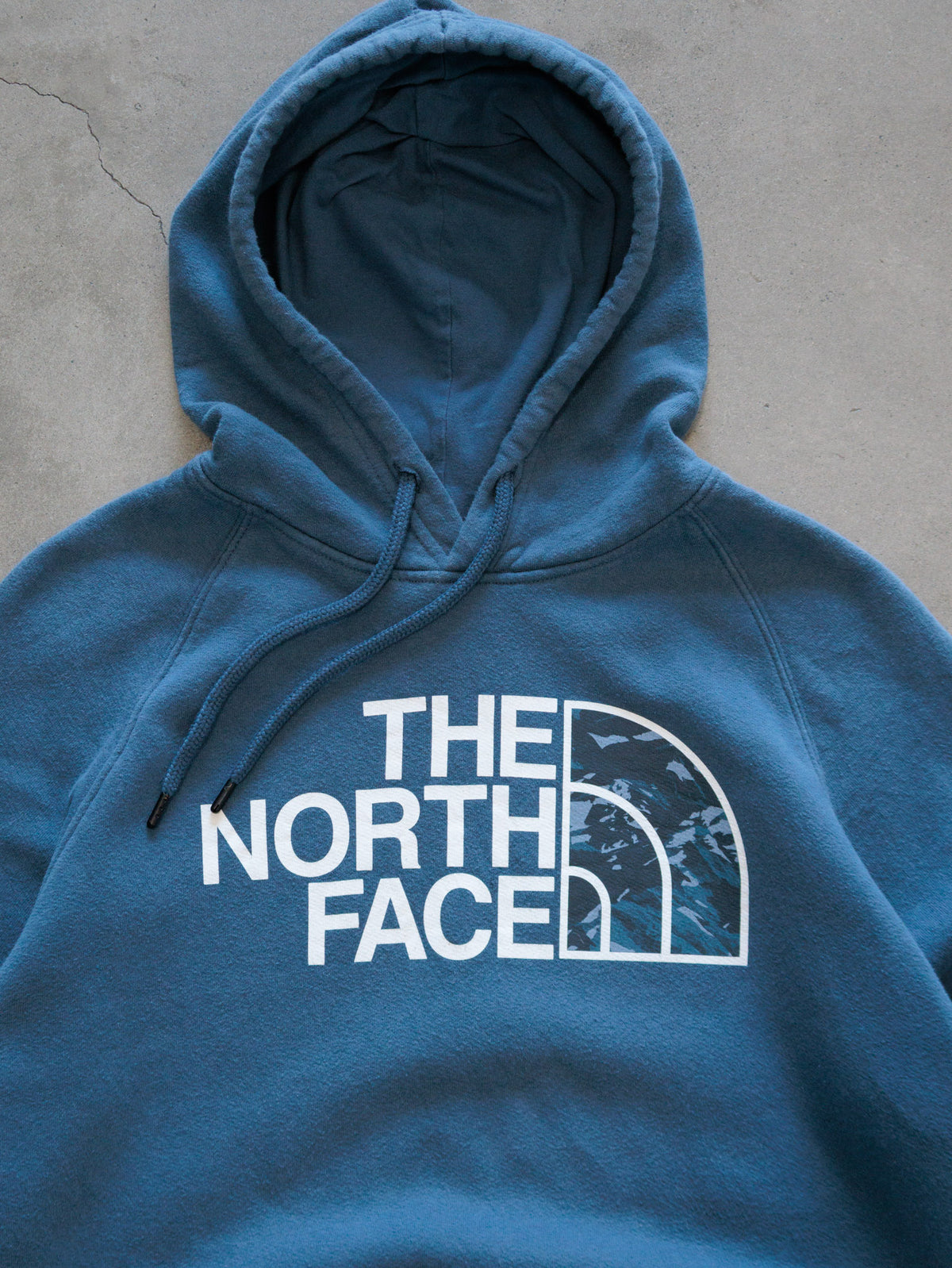 Vintage Blue The North Face Hoodie (Women's L)