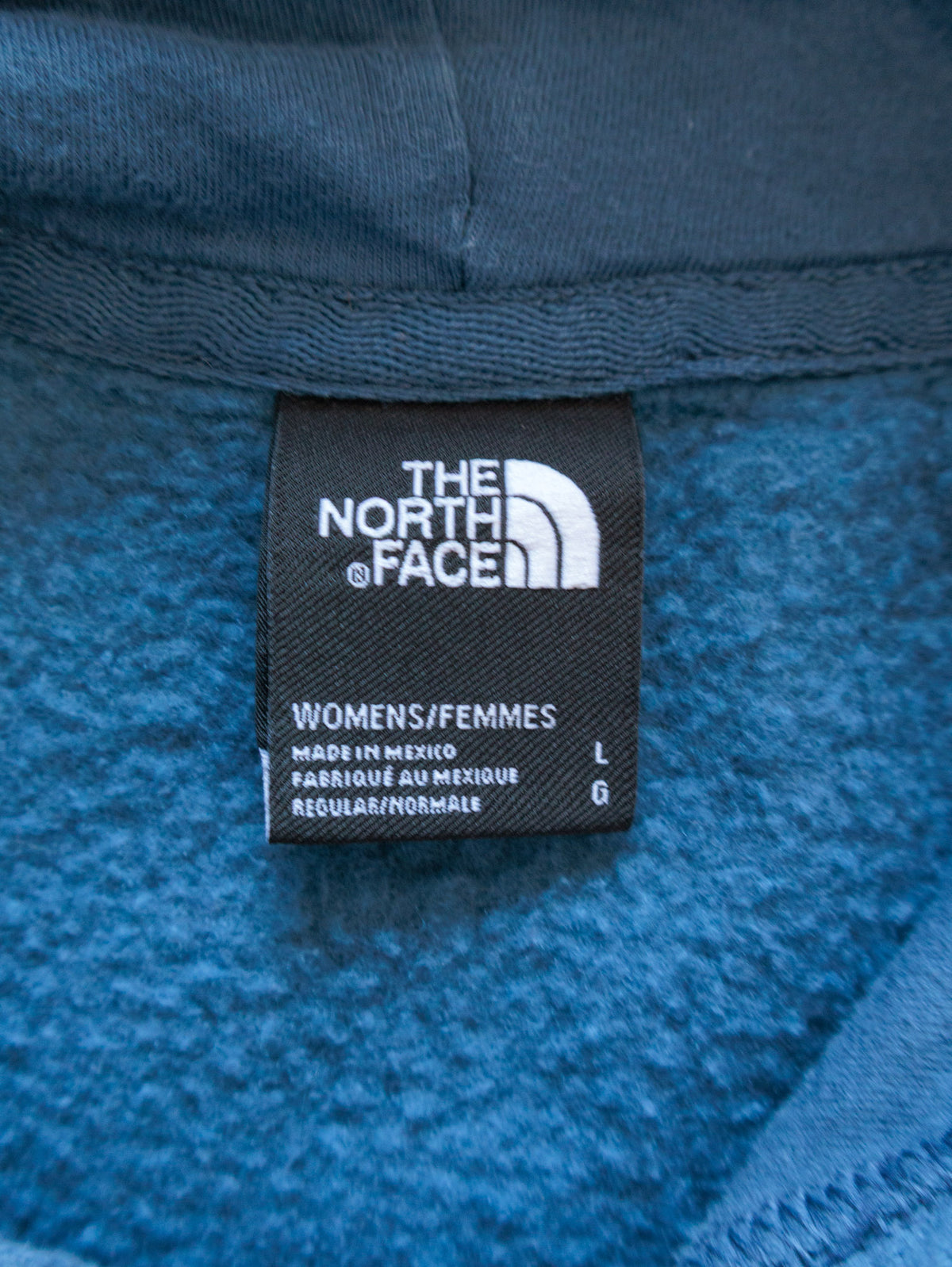 Vintage Blue The North Face Hoodie (Women's L)