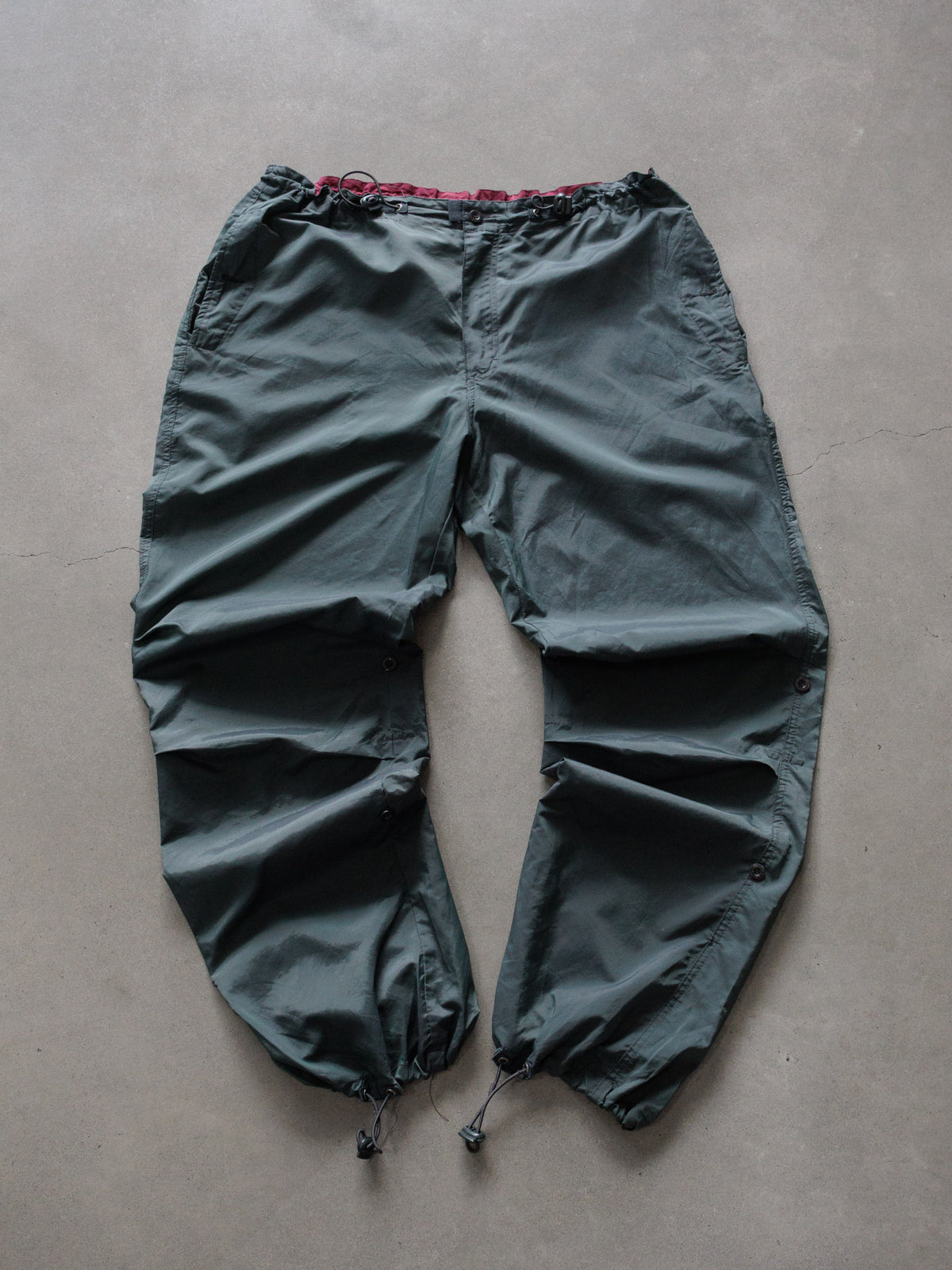 Vintage Green Snap Track Pants (2XL)