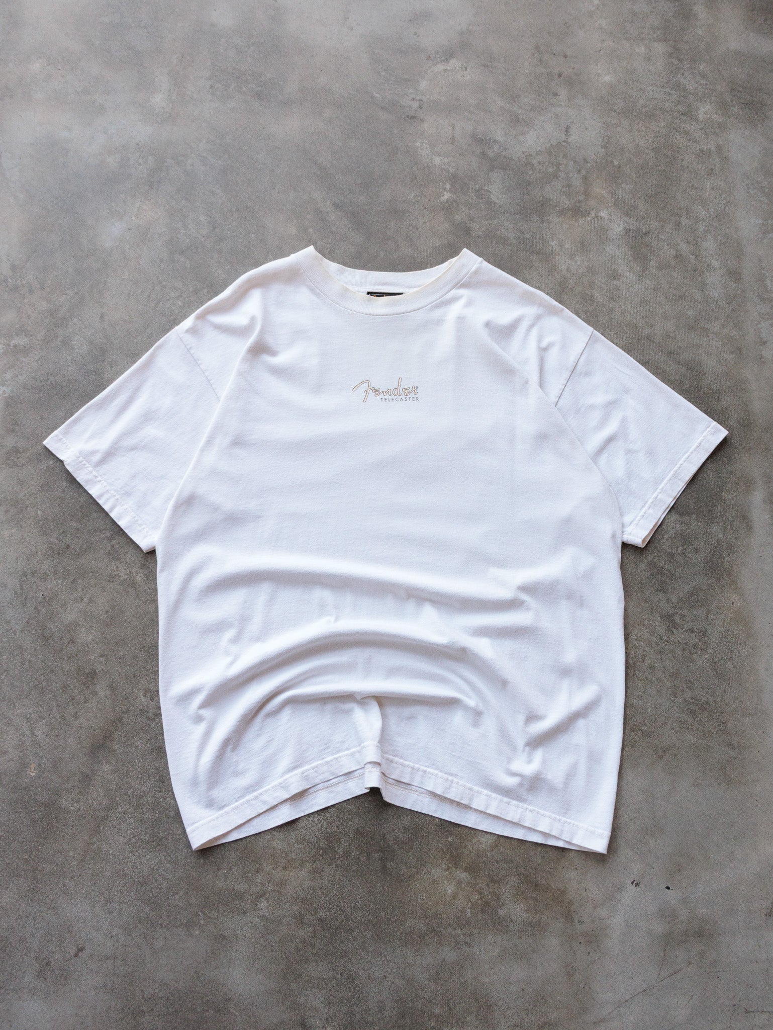 Vintage White Fender Telecaster Tee (XL)