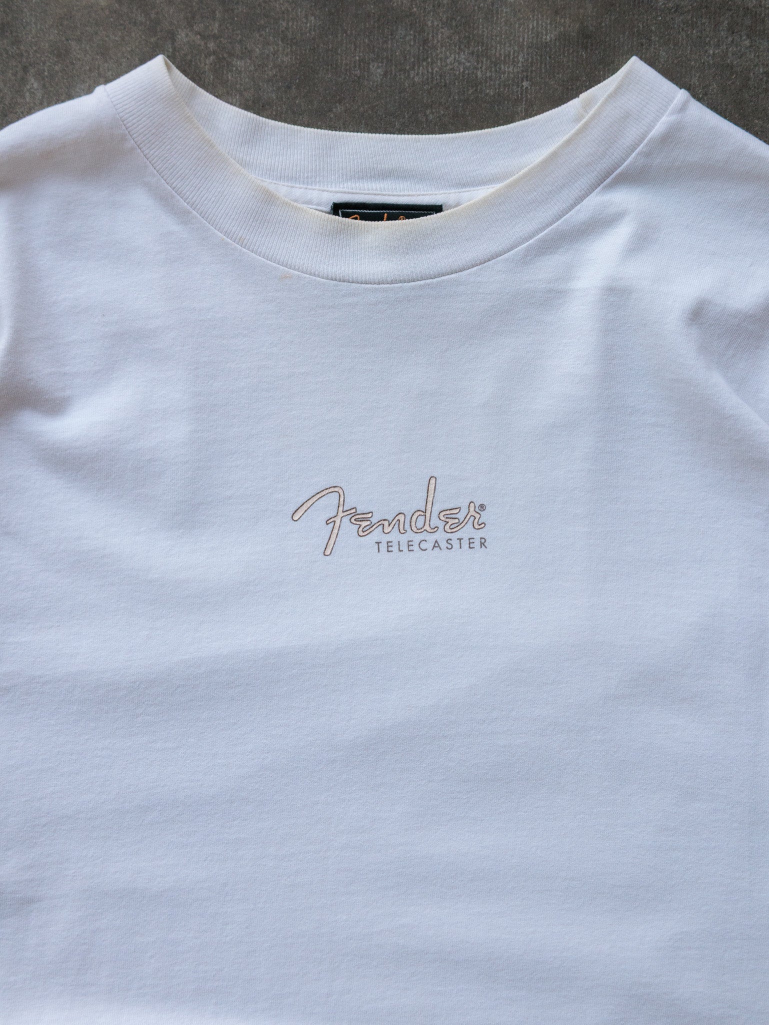 Vintage White Fender Telecaster Tee (XL)