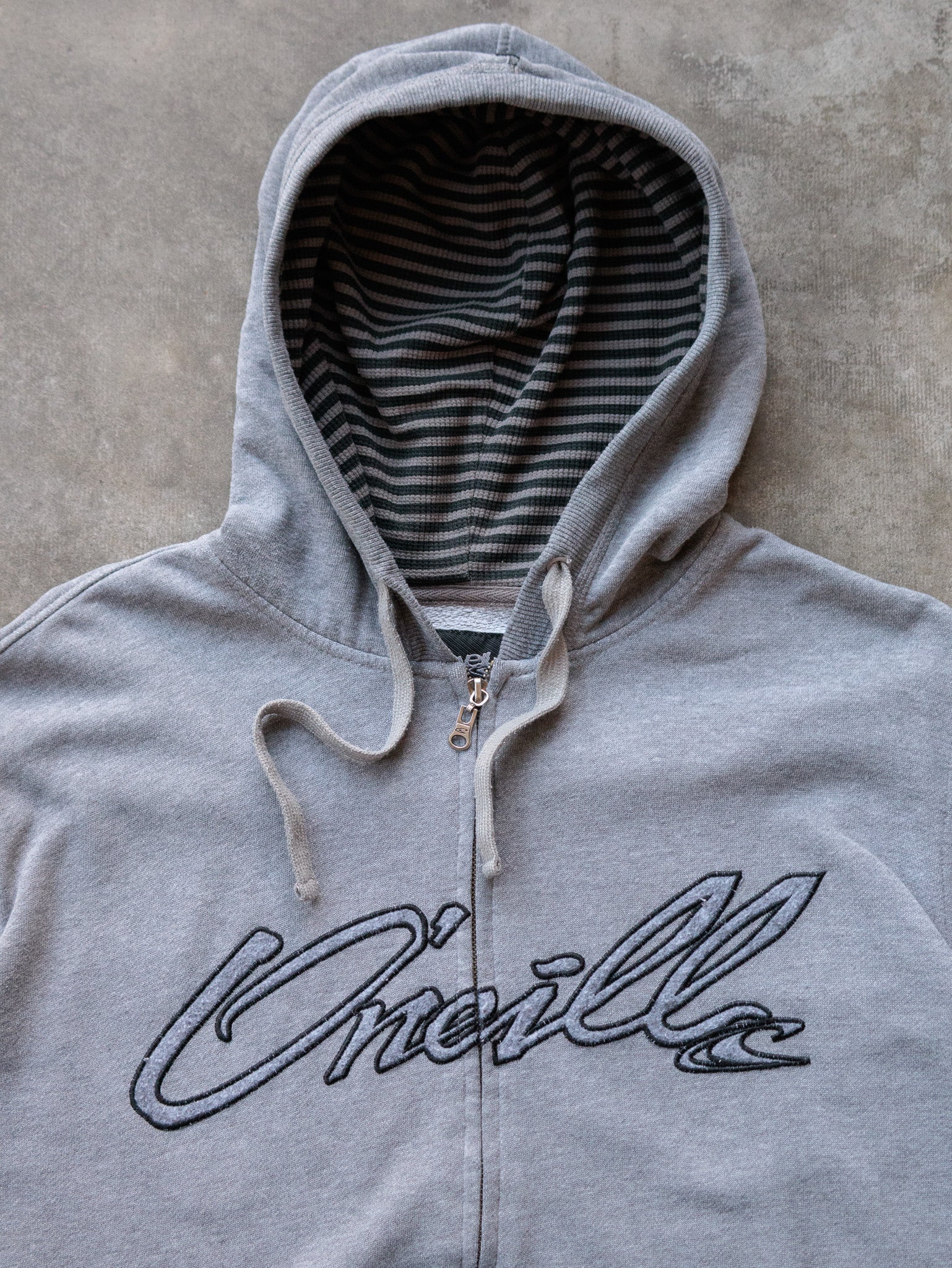 Vintage 00s Grey O'Neill Full Zip Hoodie (L)