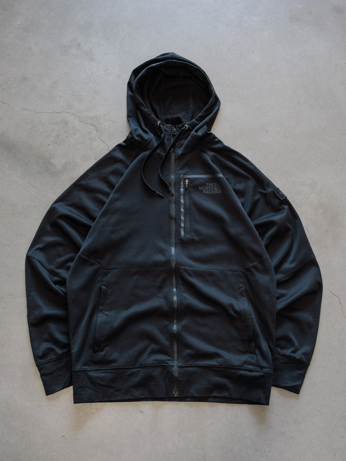Vintage Black The North Face Full Zip Hoodie (M)