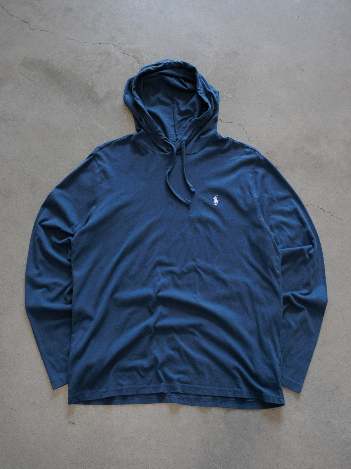 Vintage Navy Polo Ralph Lauren Hoodie (L)