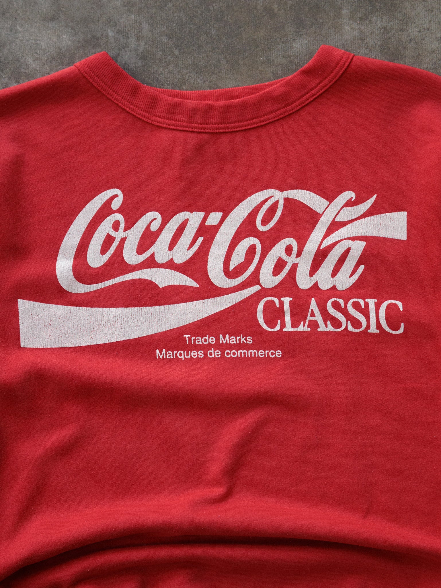 Vintage 90s Red Coca-Cola Classic Sweatshirt (L)