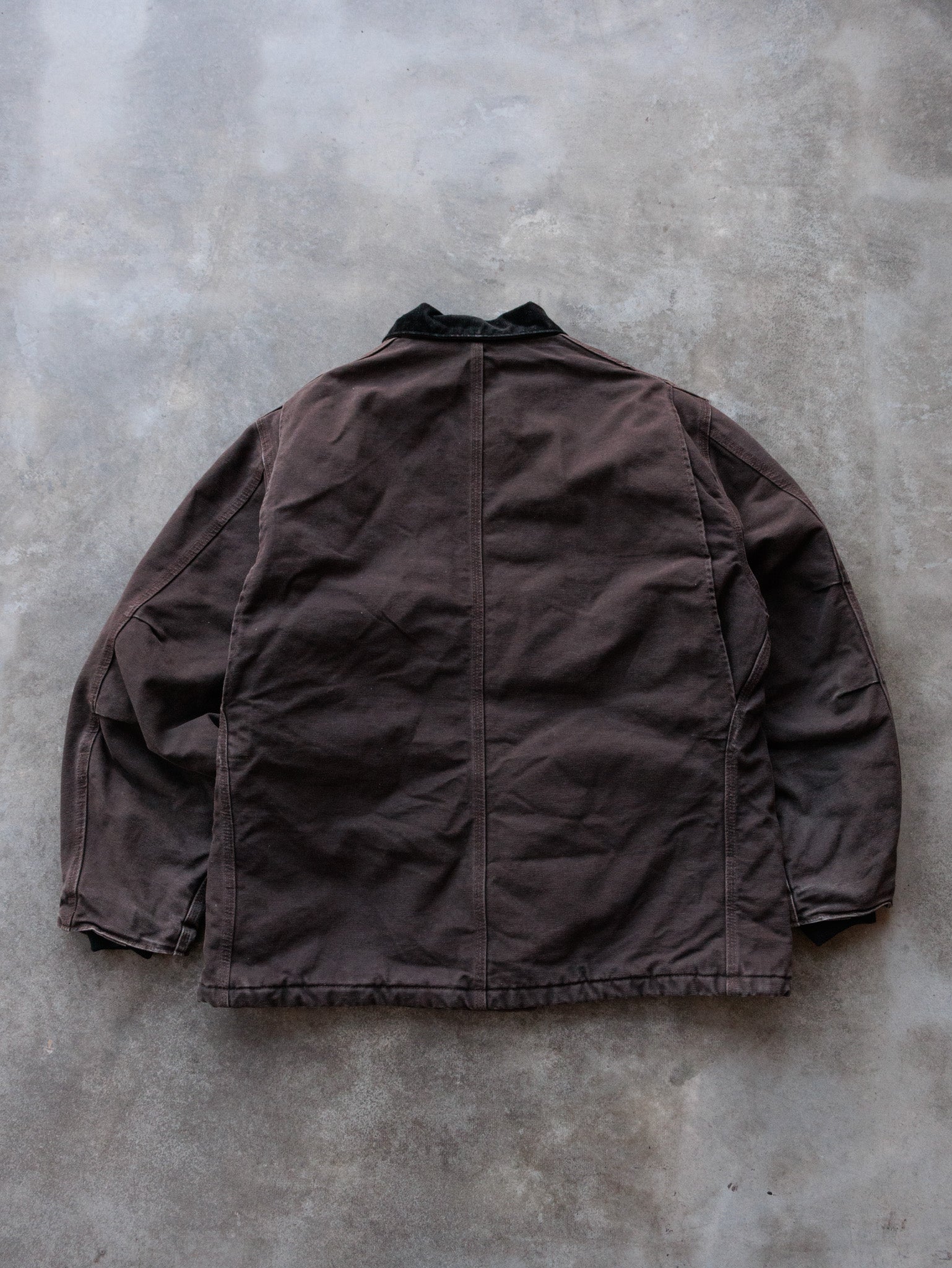 Vintage 2006 Carhartt C26 DKB 'Dark Brown' Traditional Coat (L)