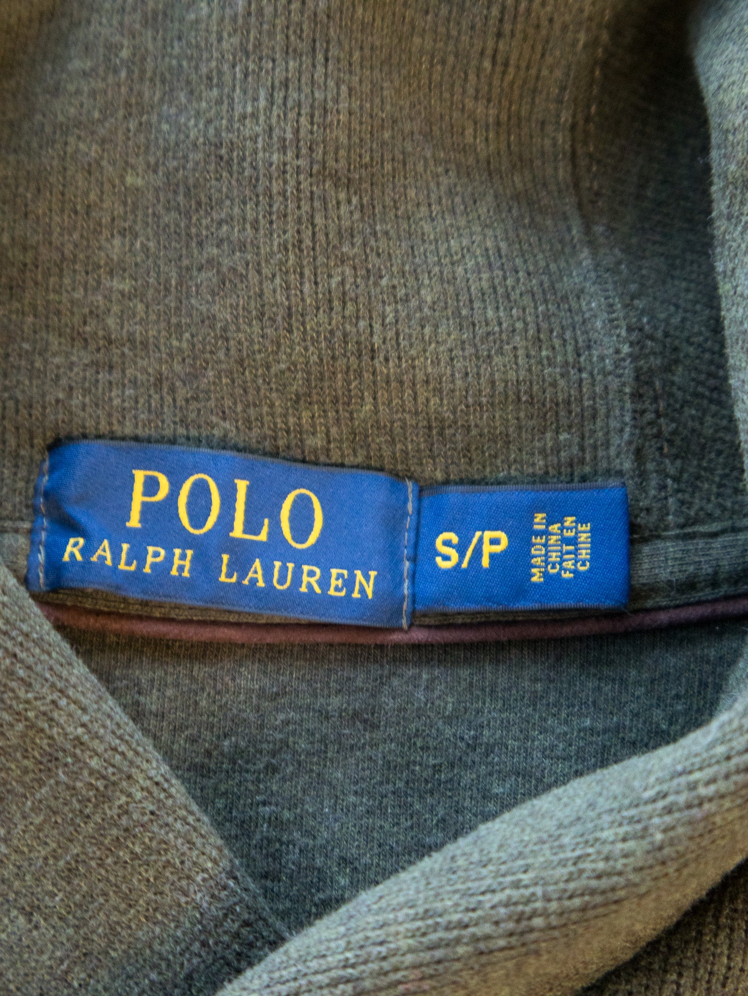 Vintage Khaki Polo Ralph Lauren Knit (S)