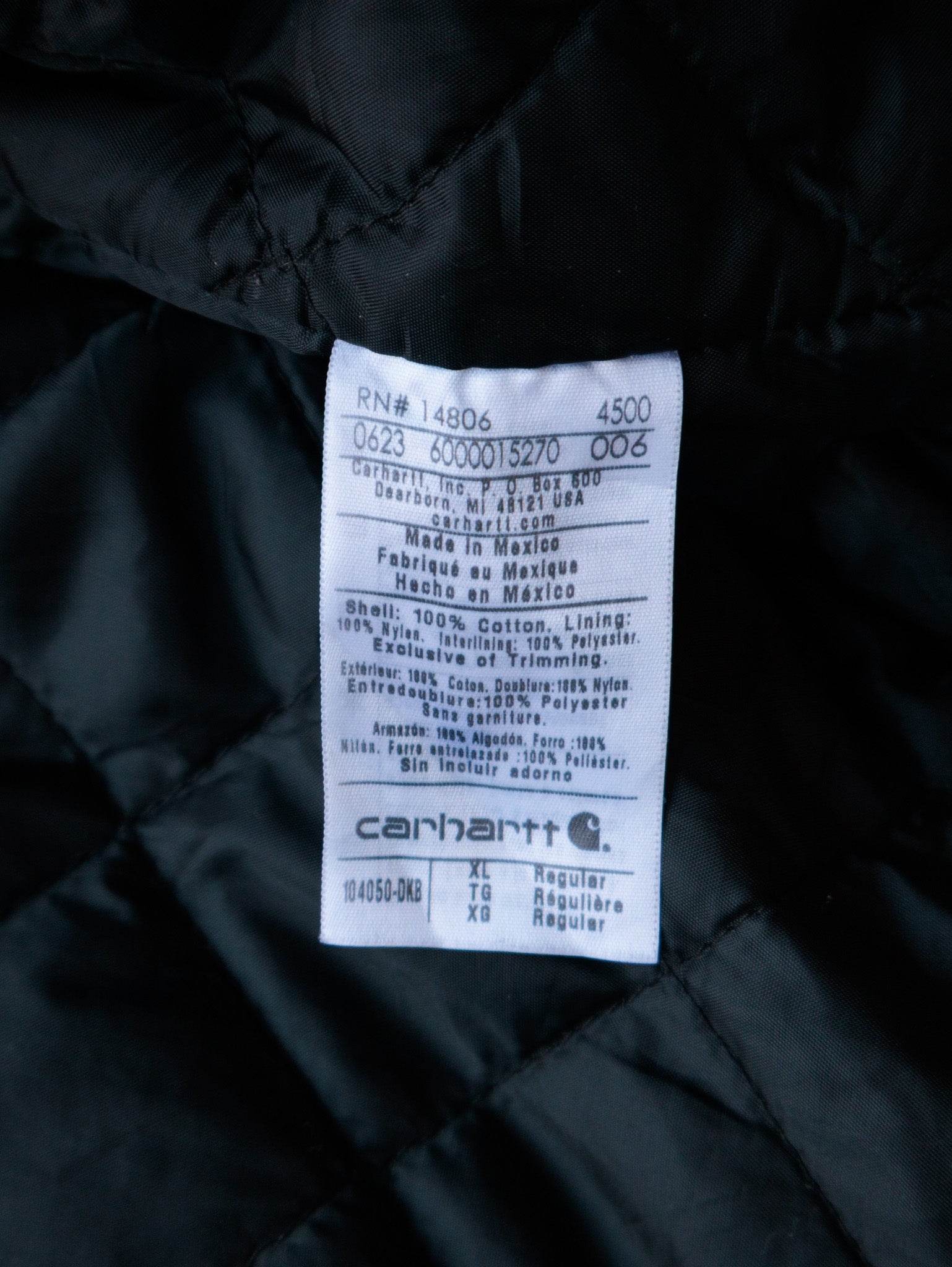 Carhartt J130-M DKB 'Dark Brown' Active Jacket (XL)