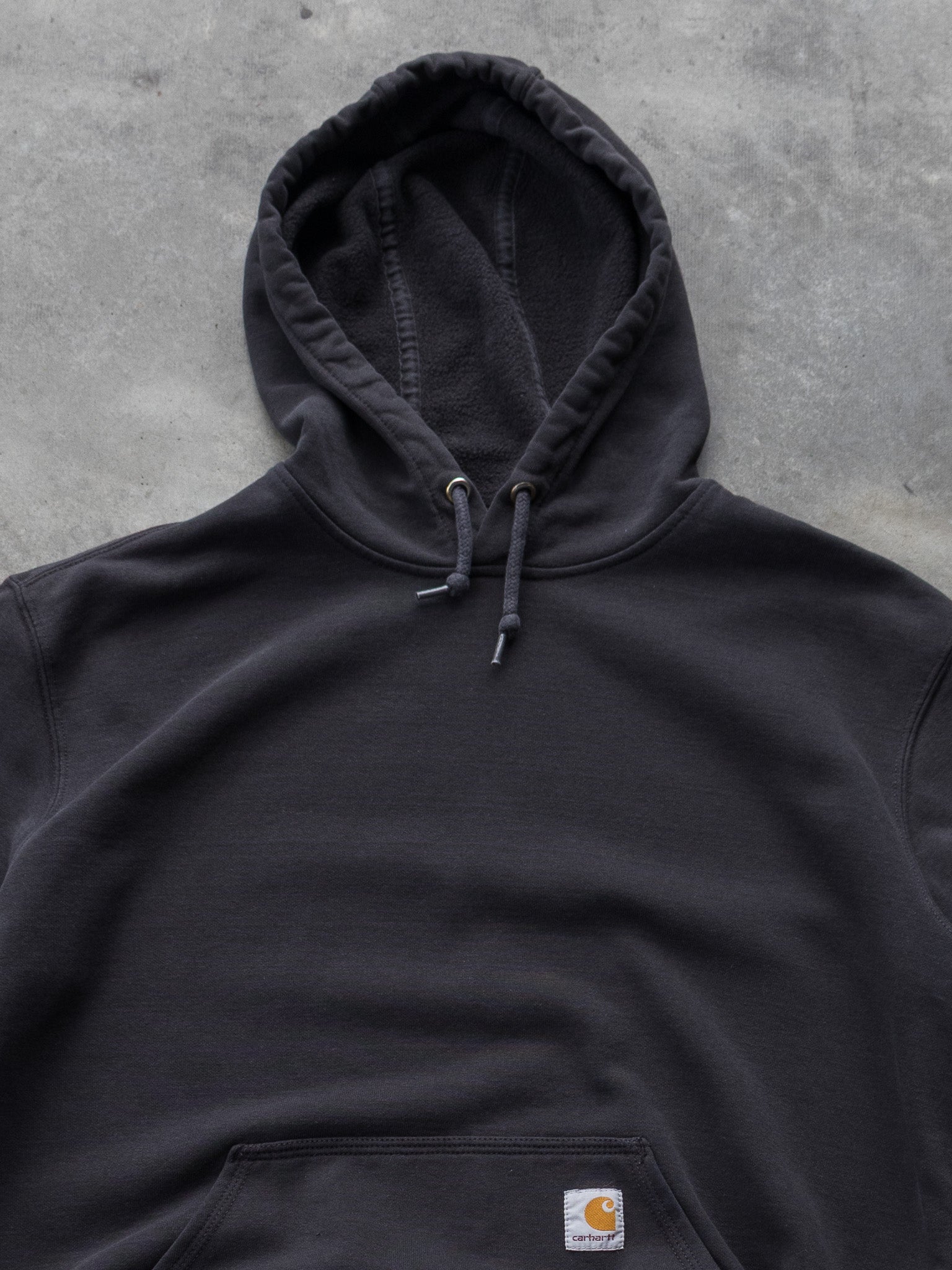 Vintage Faded Black Carhartt Hoodie (L)