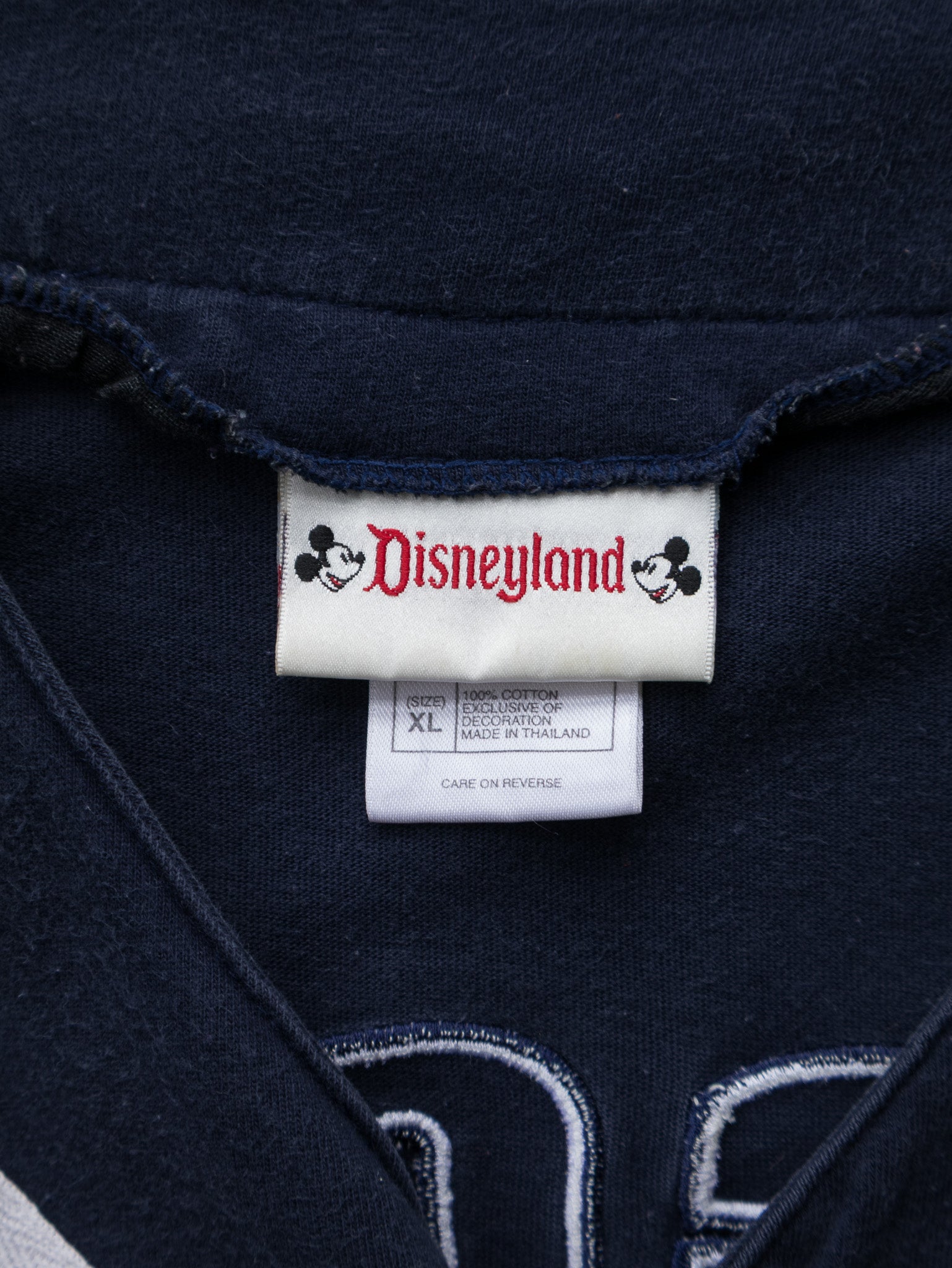 Vintage 00s Navy Disneyland Tigger Baseball Jersey (XL)