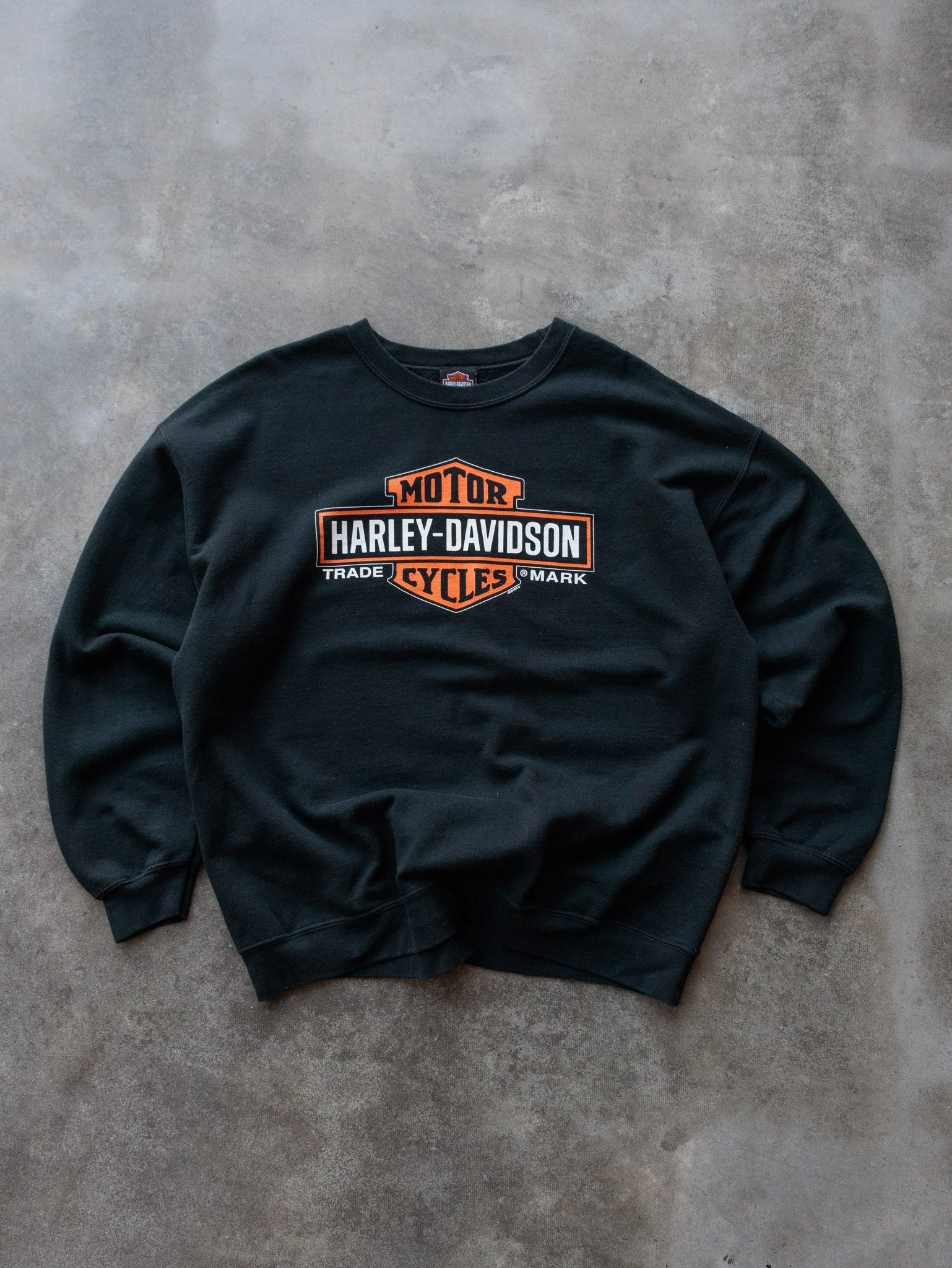 Vintage Black Harley-Davidson Deadwood South Dakota Sweatshirt (XL)