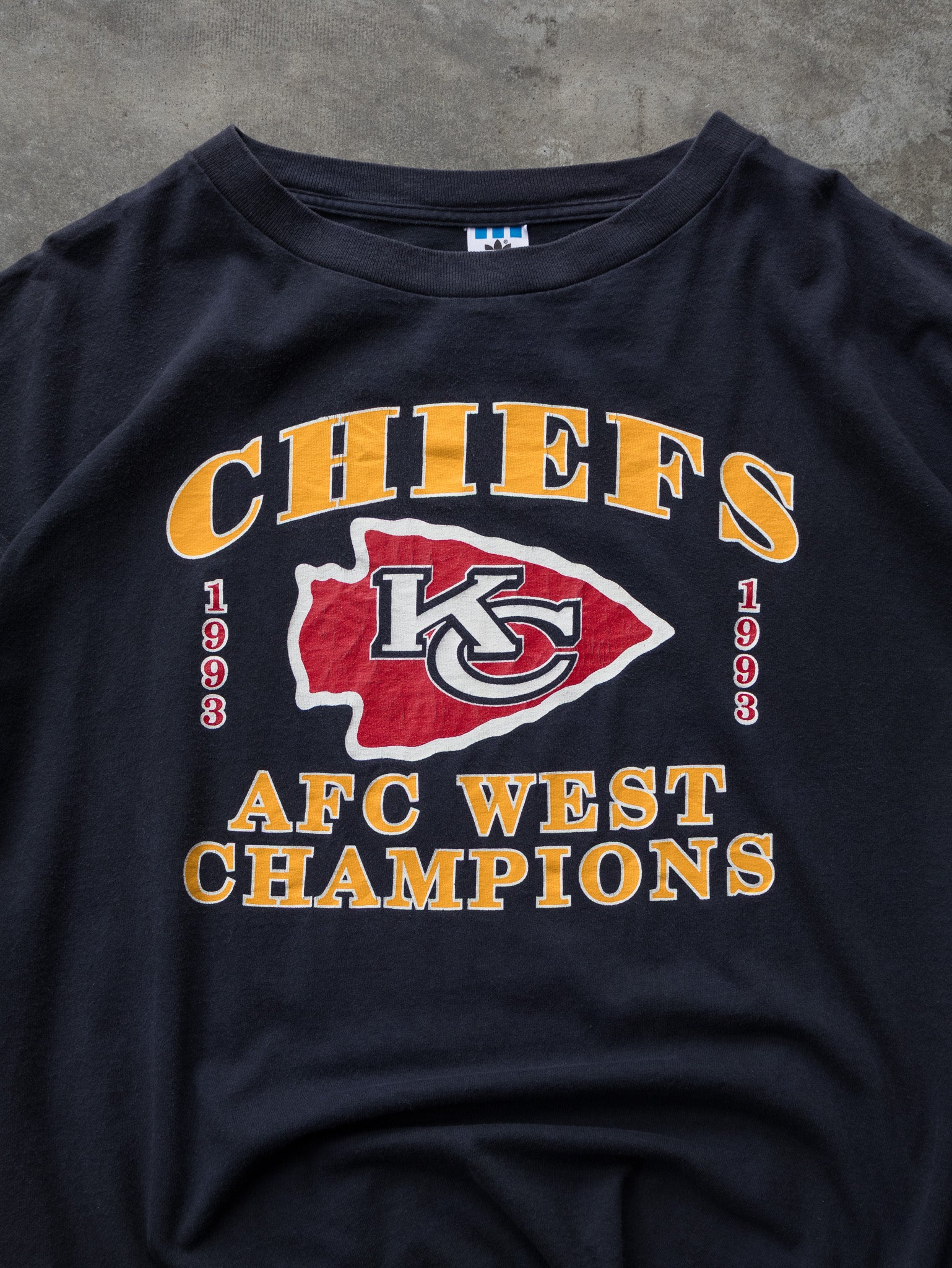 Vintage 1993 Adidas Kansas City Chiefs AFC West Champions Tee (L)