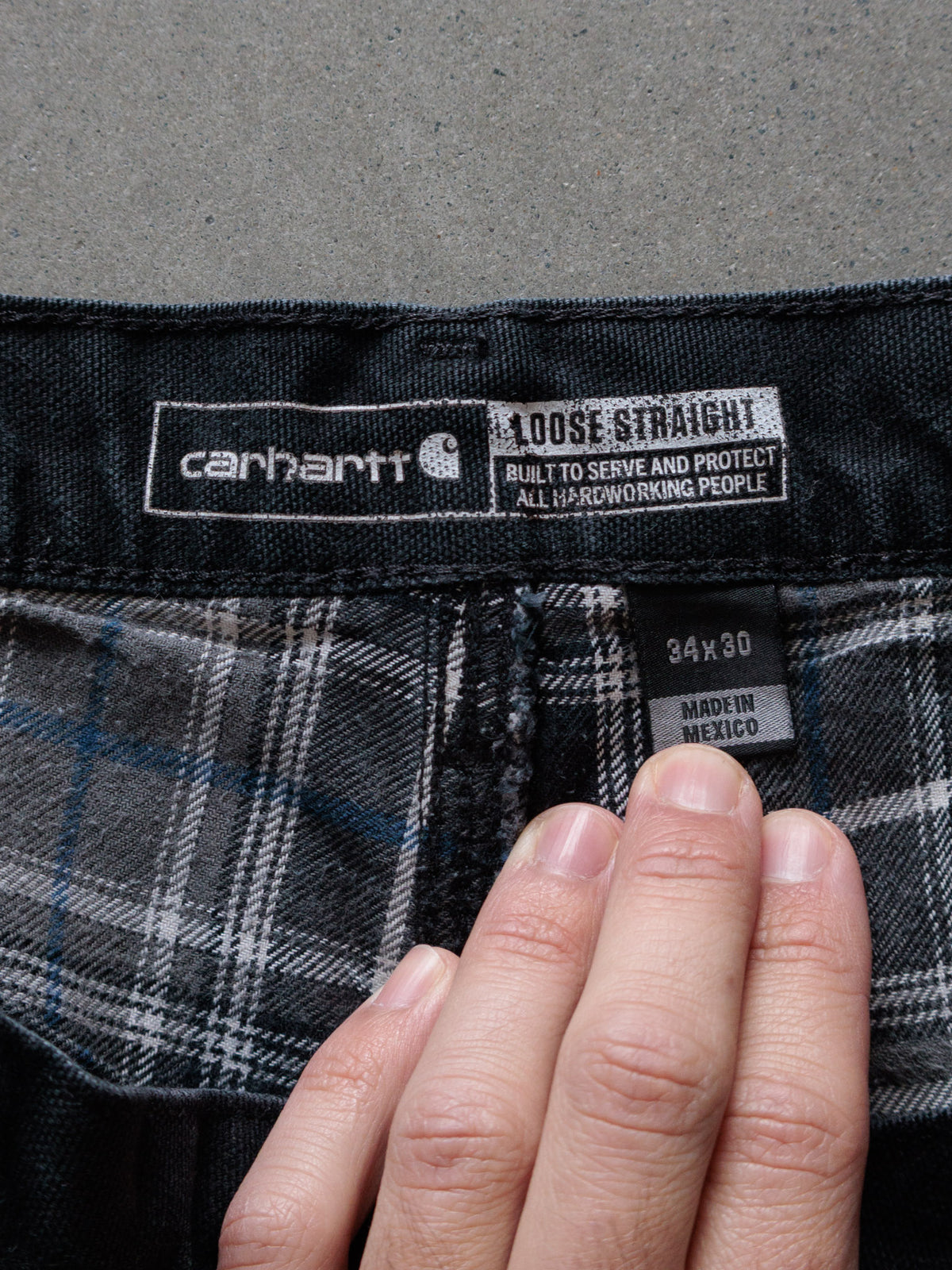 Vintage Black Carhartt Carpenter Pants (W34)