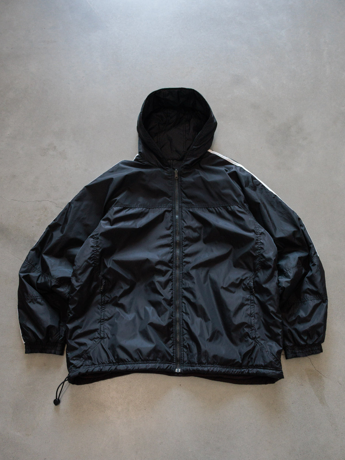 Vintage Black & Brown Adidas Reversible Fleece Jacket (-)