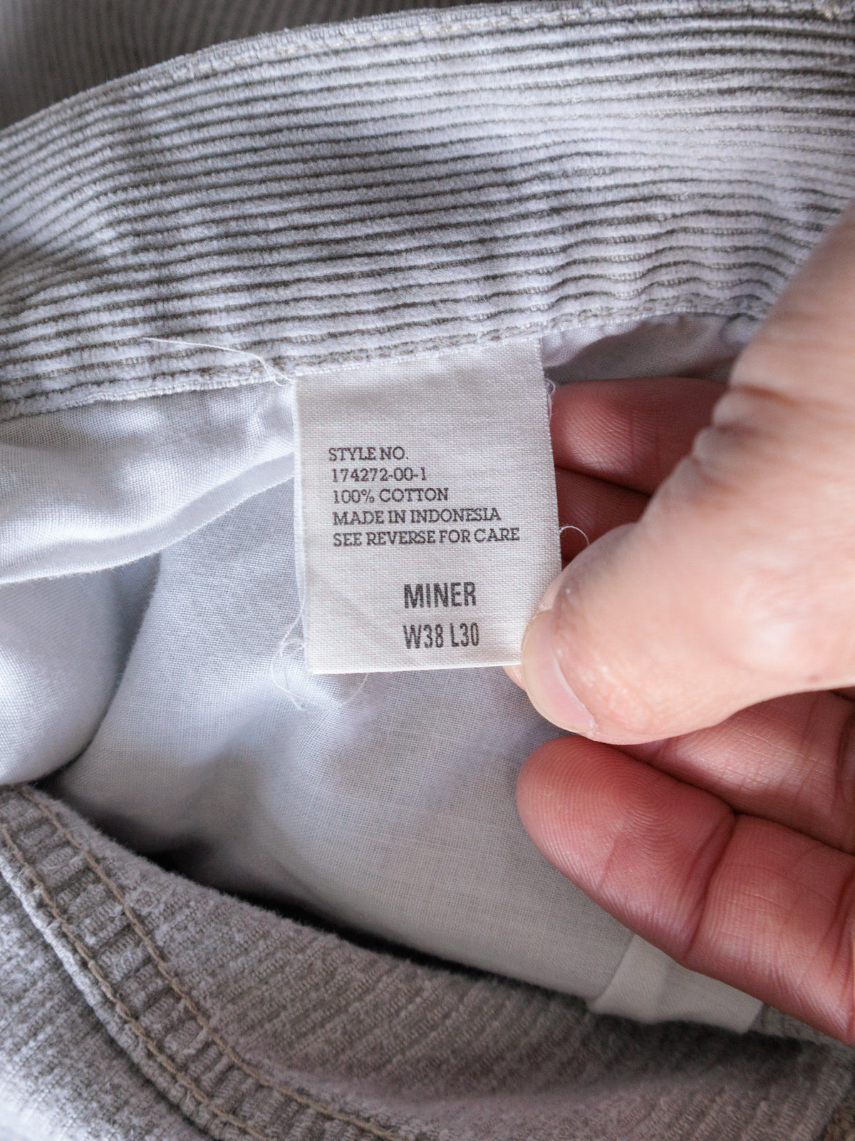 Vintage 00s Grey Gap Miner Double Knee Carpenter Pants (W38)