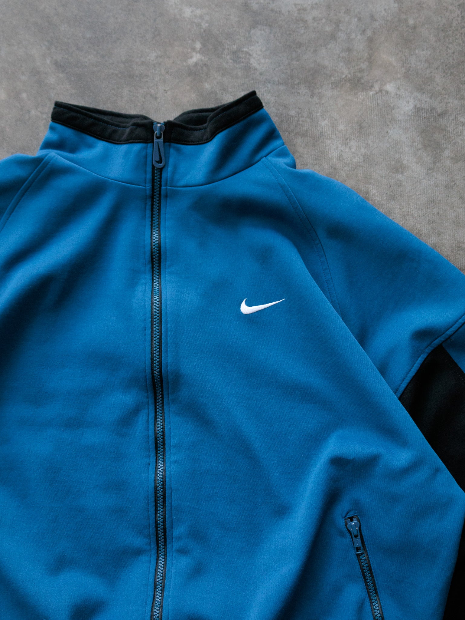 Vintage 90s Blue & Black Nike Track Jacket (XL)