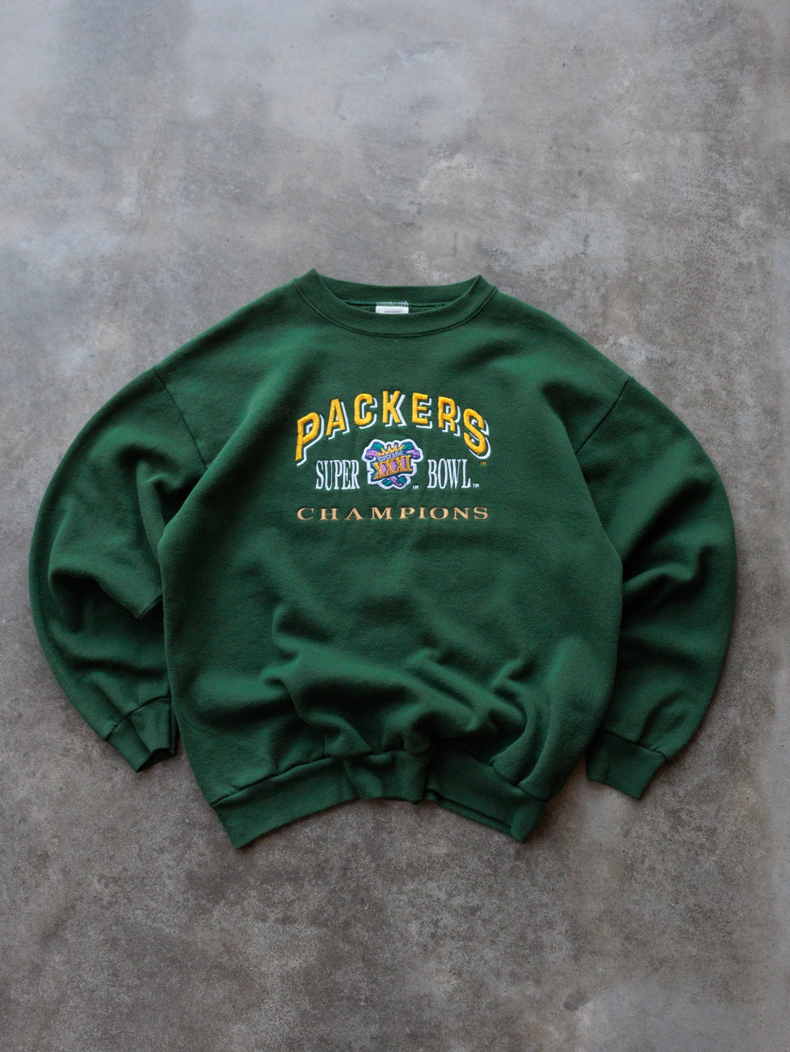 Vintage 1997 Green Bay Packers Super Bowl Champions Sweatshirt (L)