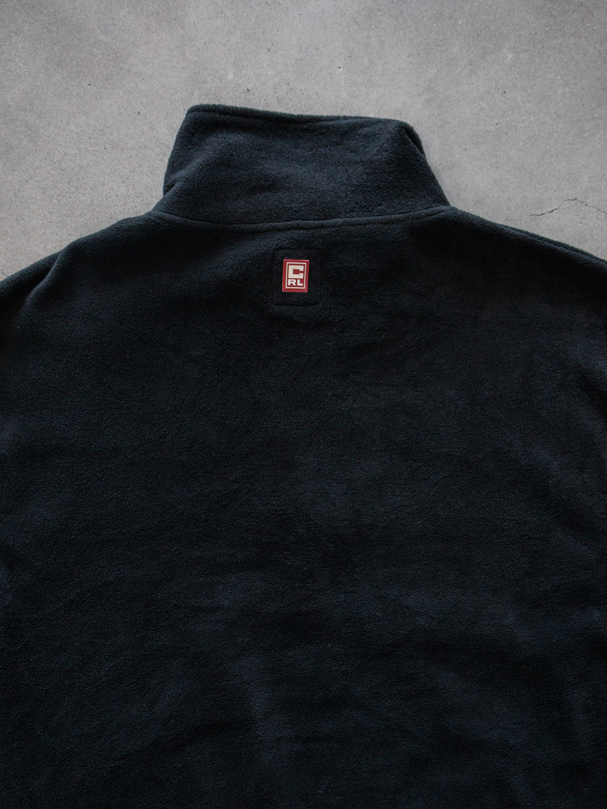 Vintage 00s Black Chaps Ralph Lauren Fleece Quarter Zip (L)