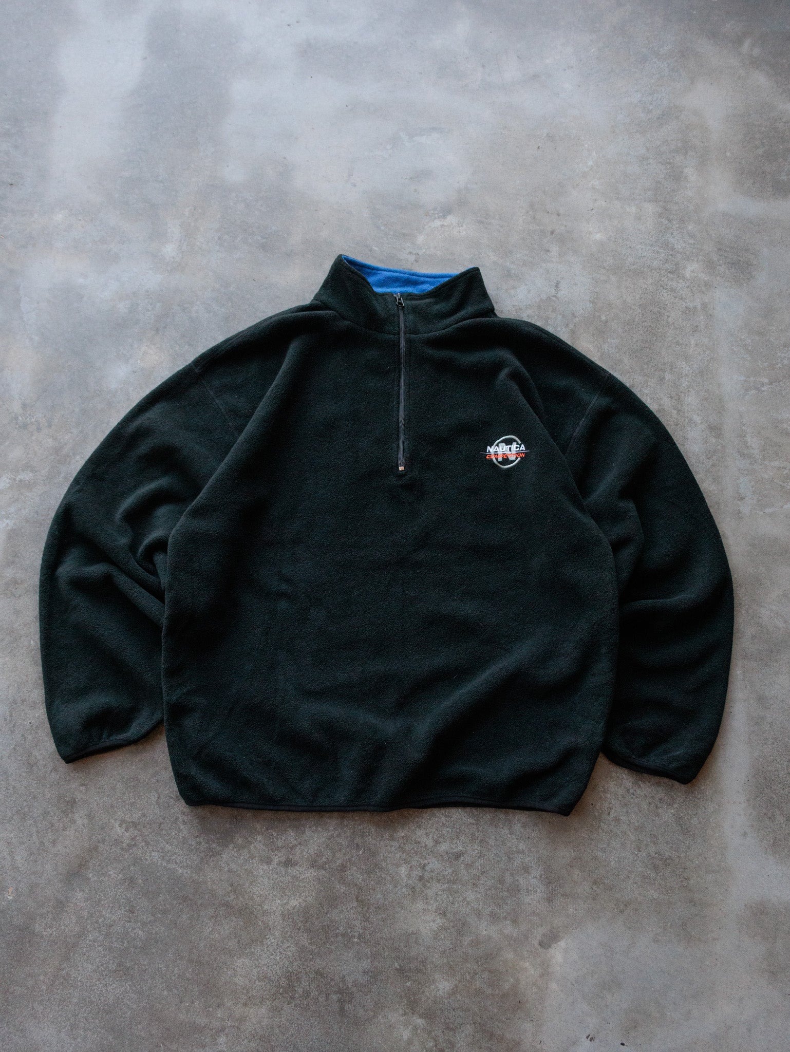 Vintage 90s Black Nautica Fleece Sweatshirt (XL)