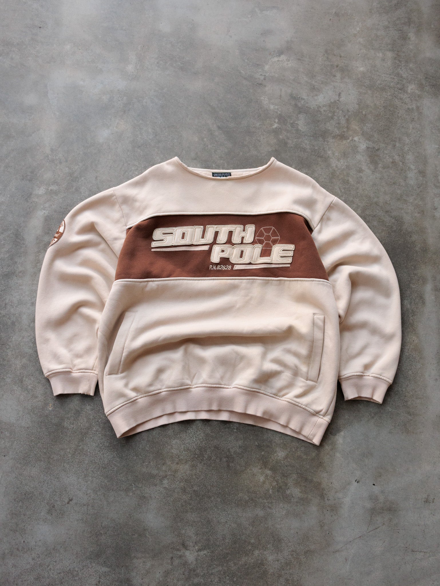 Vintage 00s Beige South Pole Sweatshirt (M)