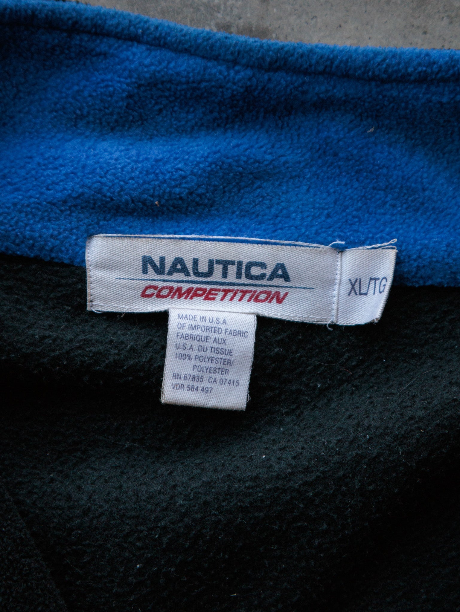 Vintage 90s Black Nautica Fleece Sweatshirt (XL)