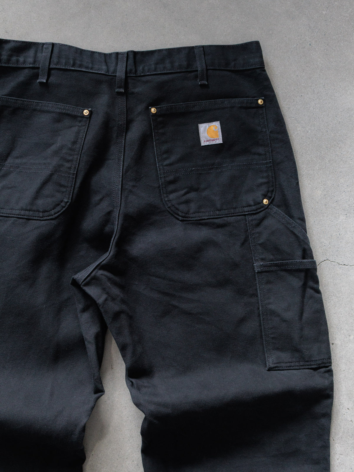 Vintage Black Carhartt Double Knee Carpenter Pants (W34)