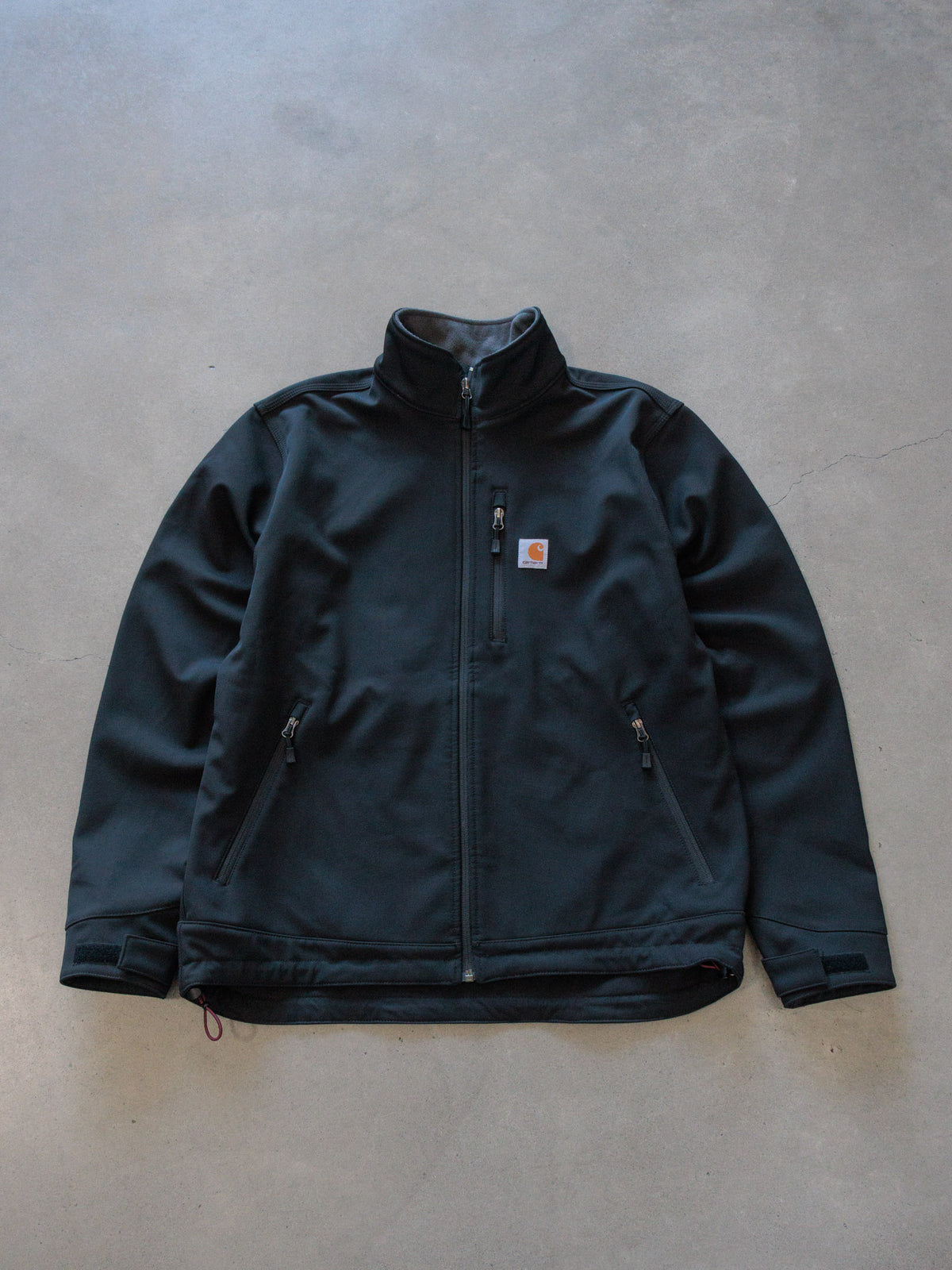 Vintage Black Carhartt Fleece-Lined Jacket (L)