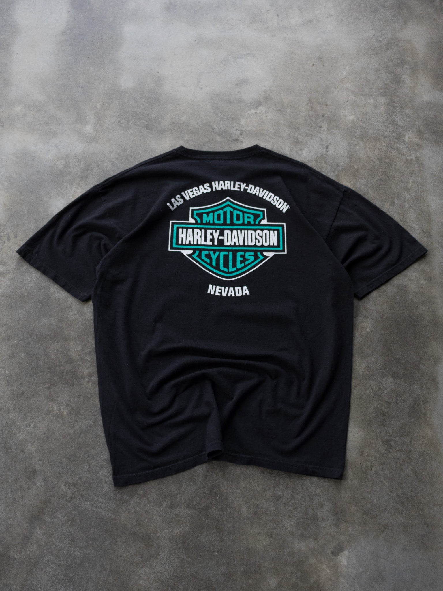Vintage Black Harley-Davidson Las Vegas Nevada Tee (XL)