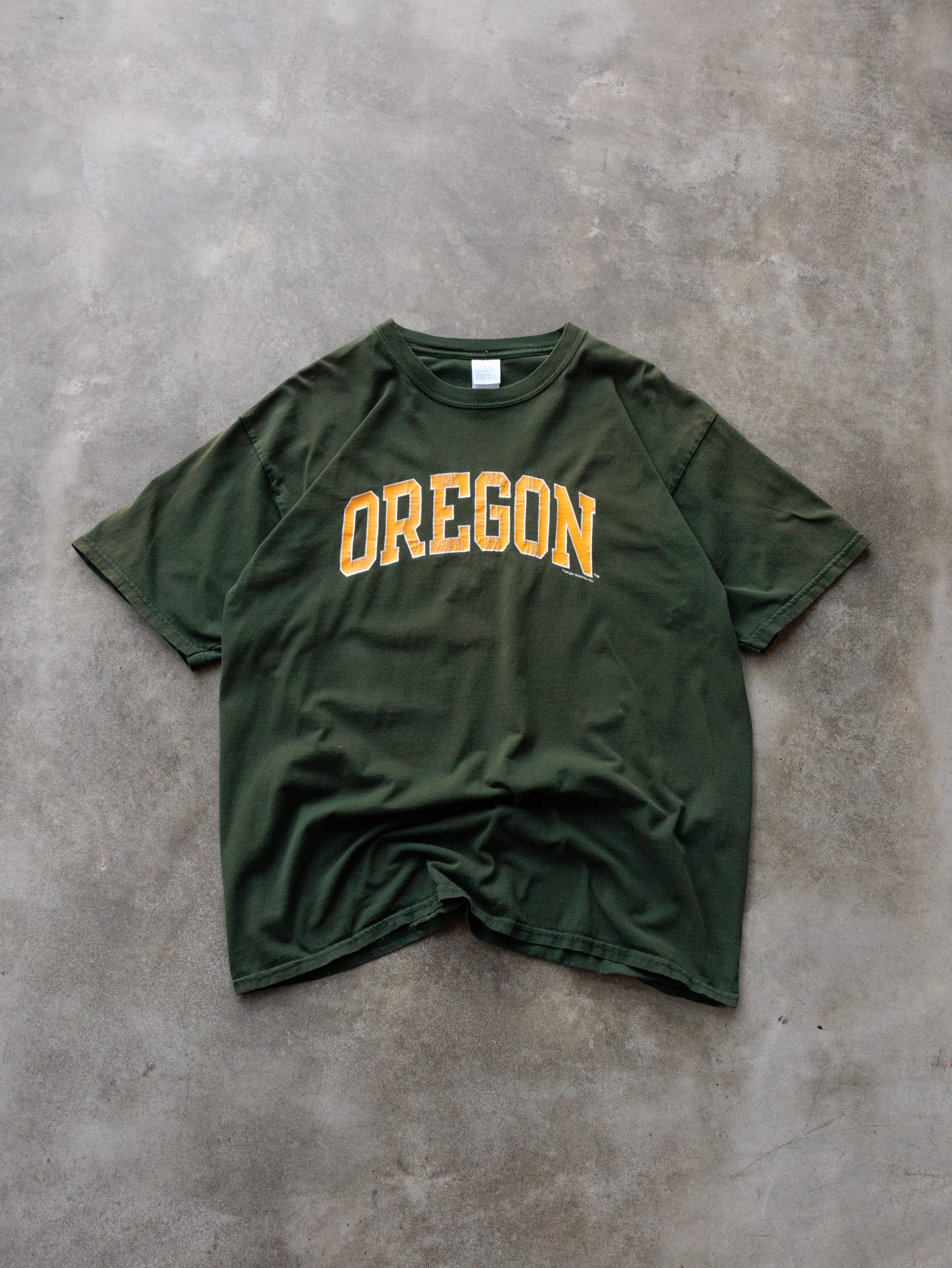 Vintage Green Oregon Tee (XL)