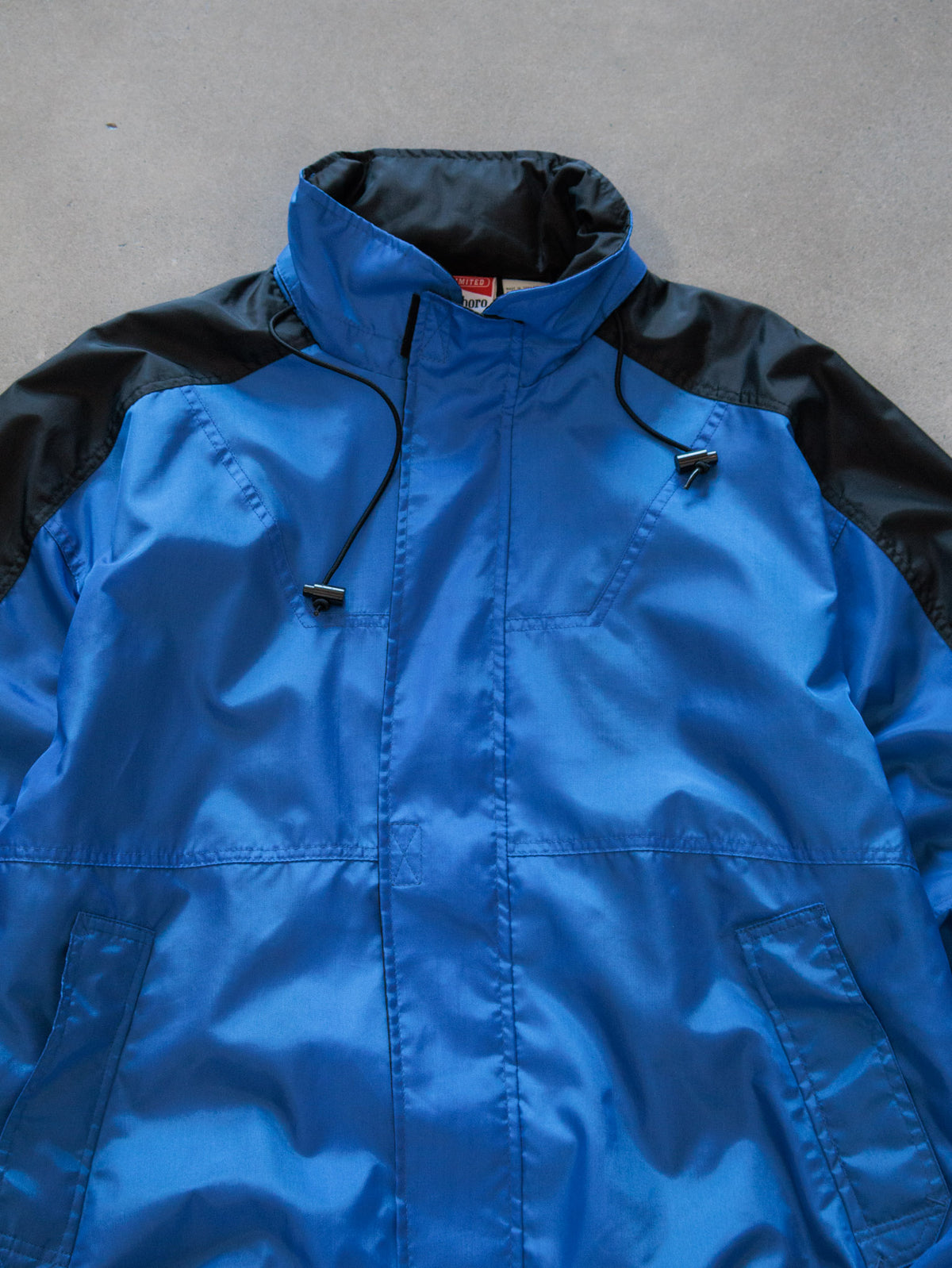 Vintage 90s Blue Marlboro Unlimited Colourblock Windbreaker (L)