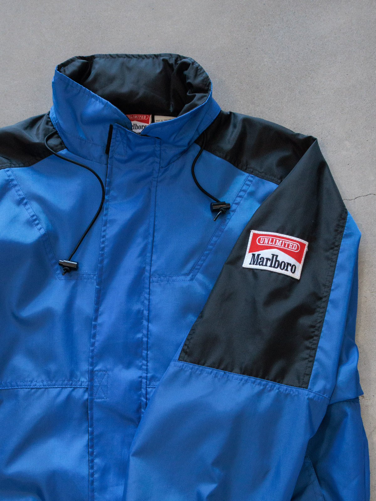 Vintage 90s Blue Marlboro Unlimited Colourblock Windbreaker (L)