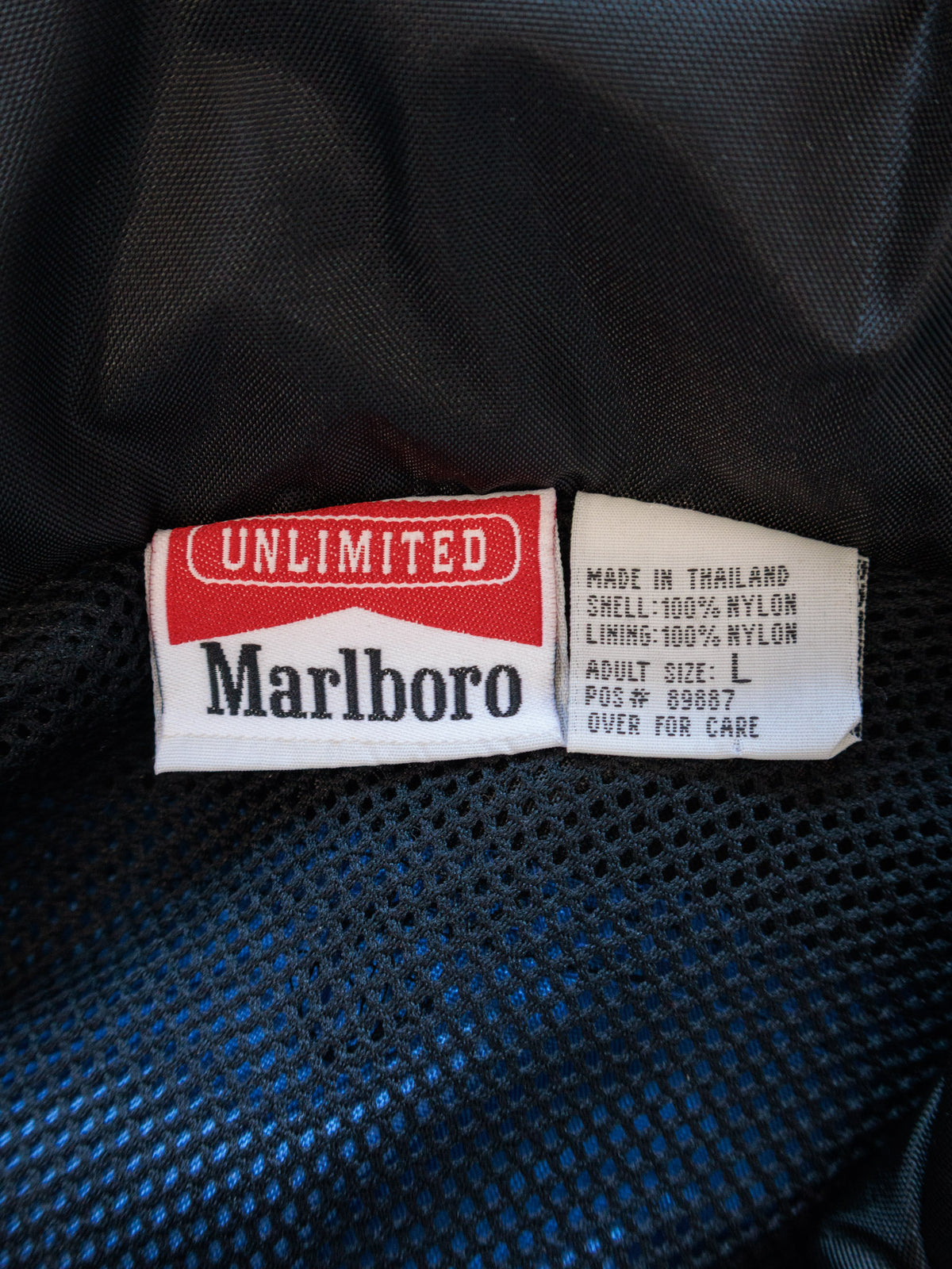 Vintage 90s Blue Marlboro Unlimited Colourblock Windbreaker (L)