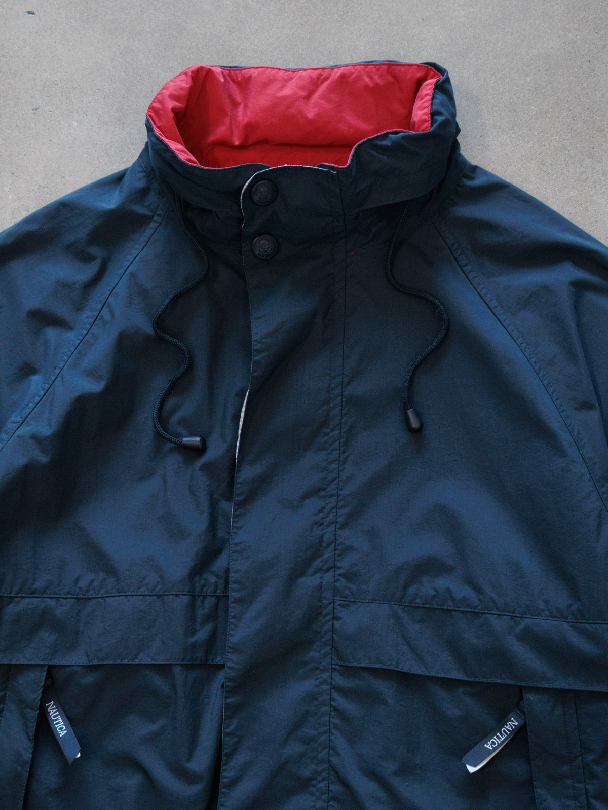 Vintage 90s Navy Nautica Windbreaker (L)