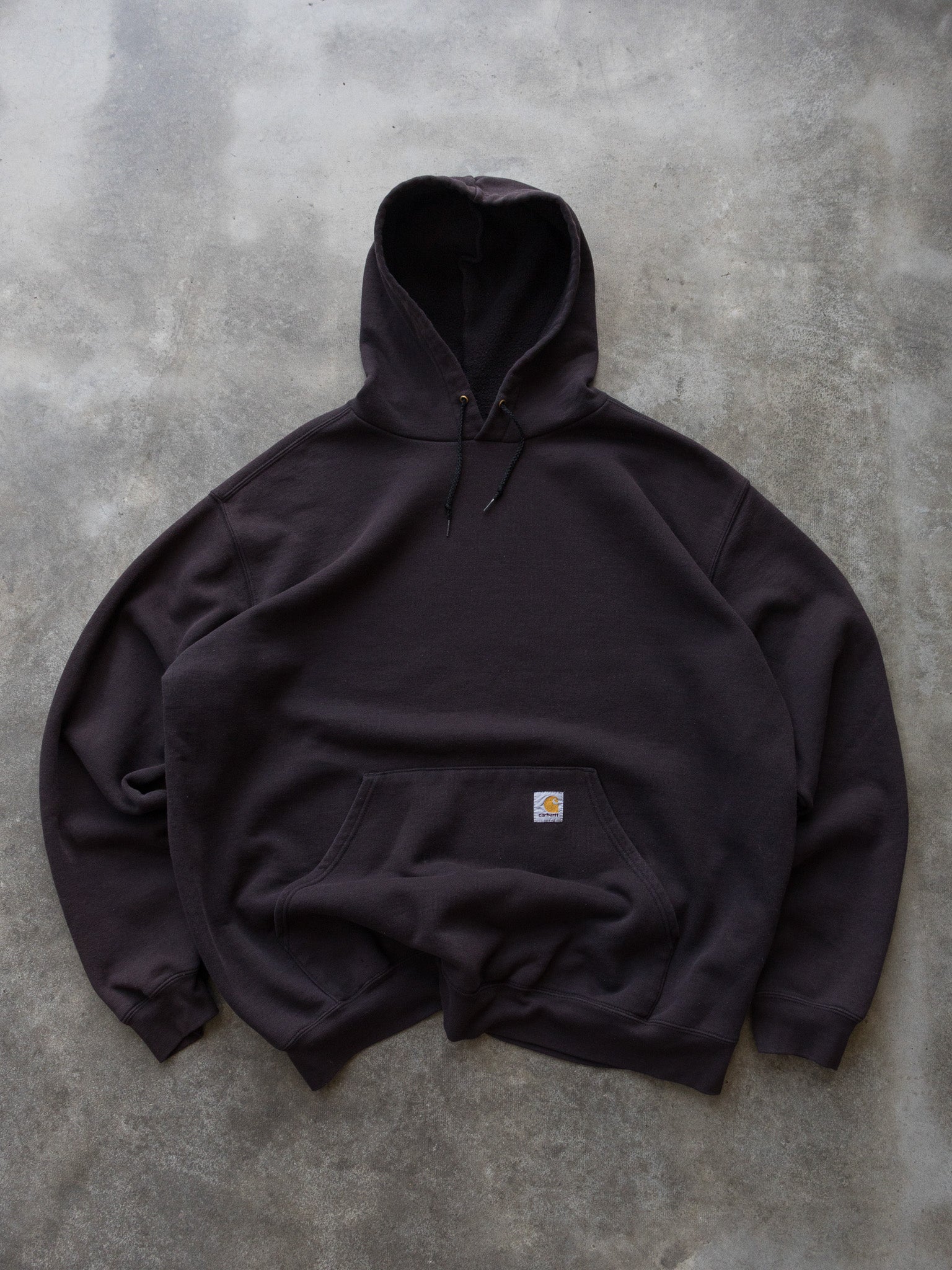 Vintage Faded Black Carhartt Hoodie (XL)