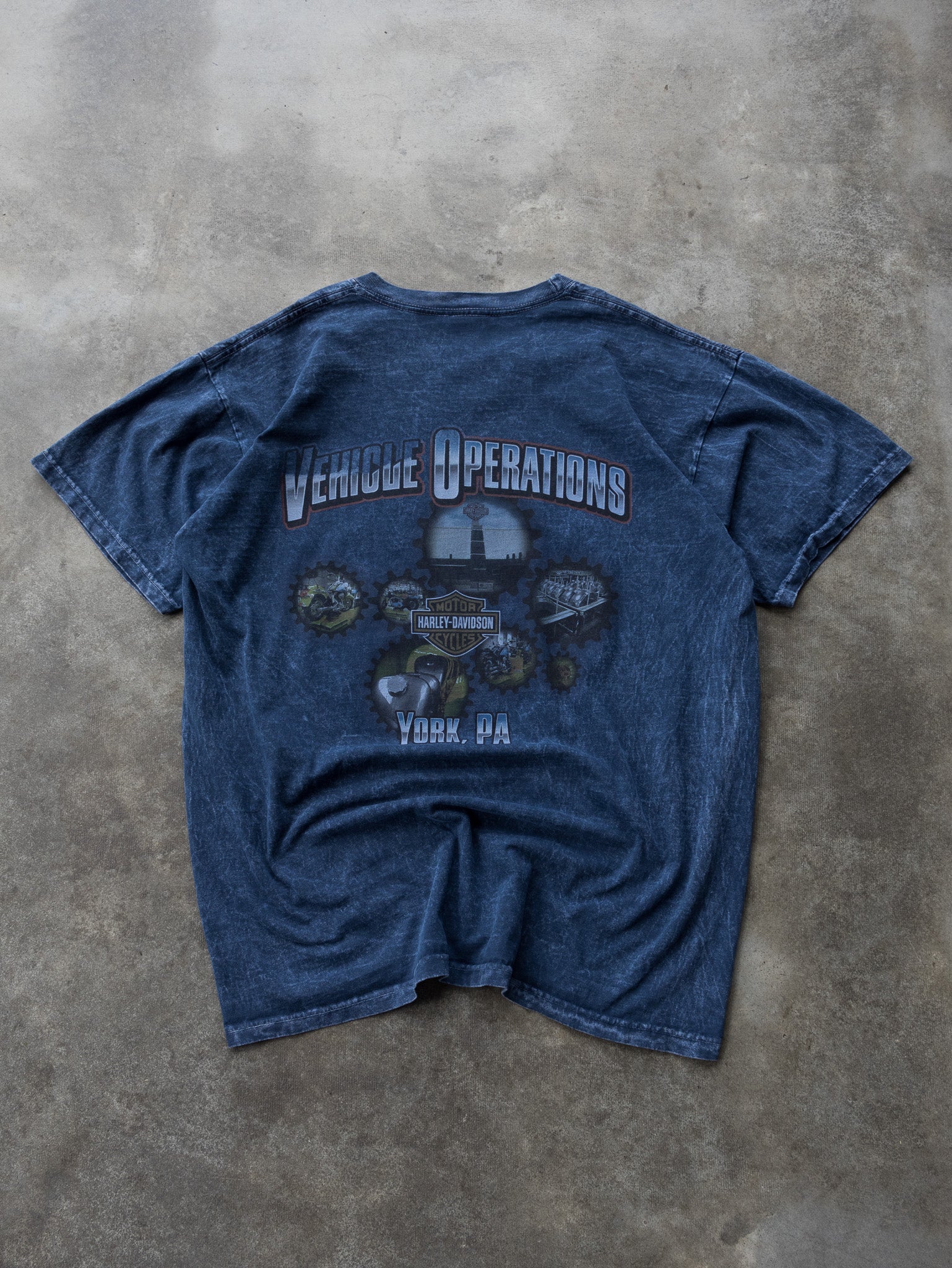 Vintage 90s Harley-Davidson Vehicle Operations York PA Tee (XL)