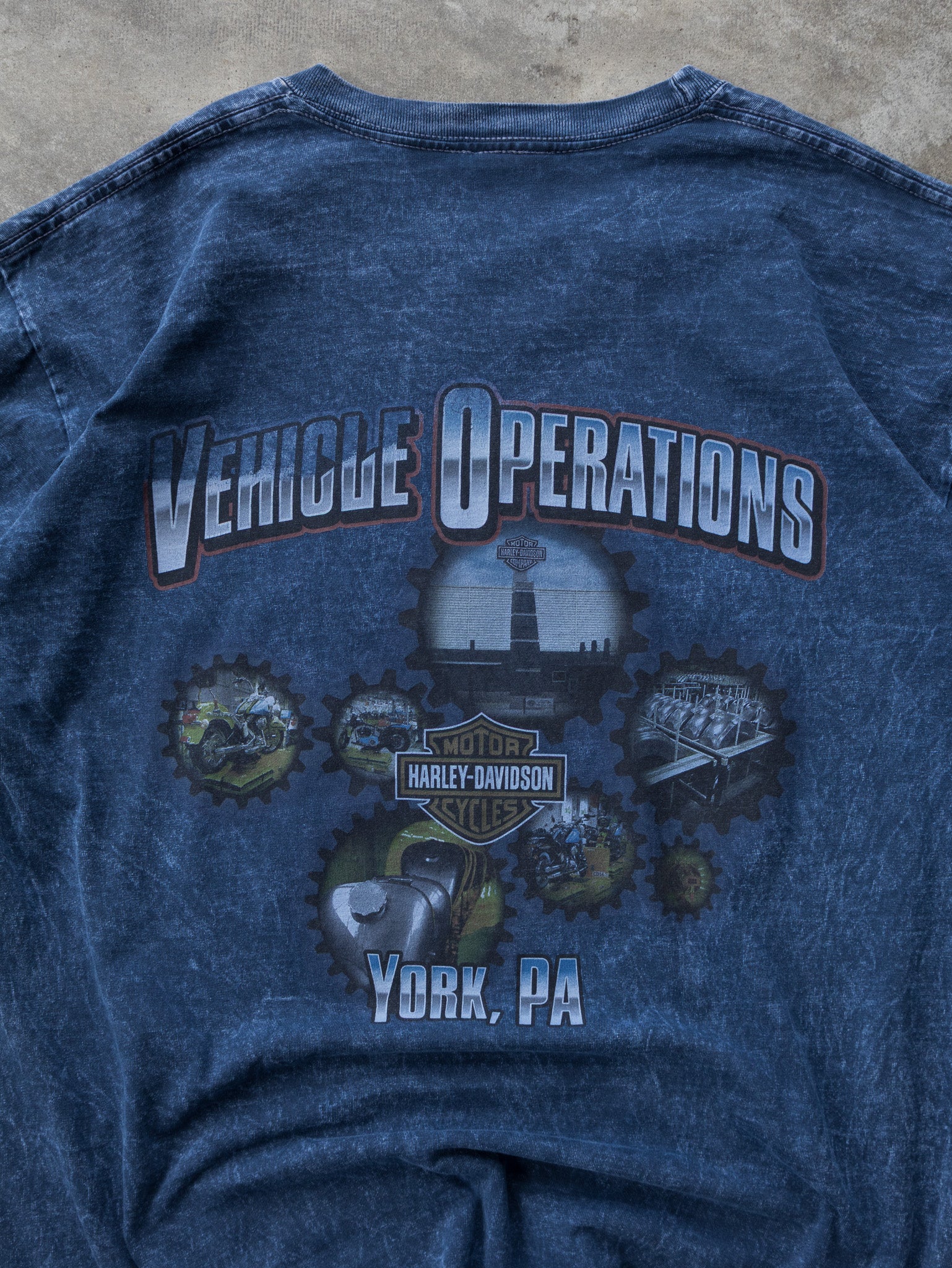 Vintage 90s Harley-Davidson Vehicle Operations York PA Tee (XL)